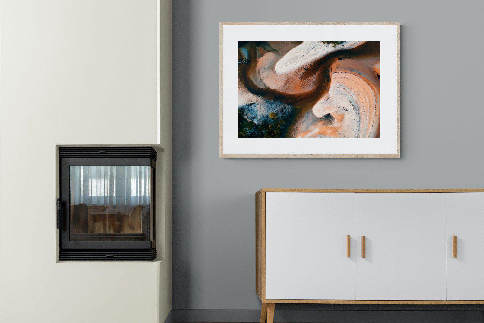 Nature's Swirl-Wall_Art-100 x 75cm-Framed Print-Wood-Pixalot