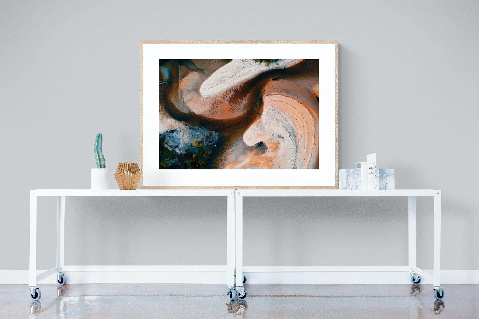 Nature's Swirl-Wall_Art-120 x 90cm-Framed Print-Wood-Pixalot