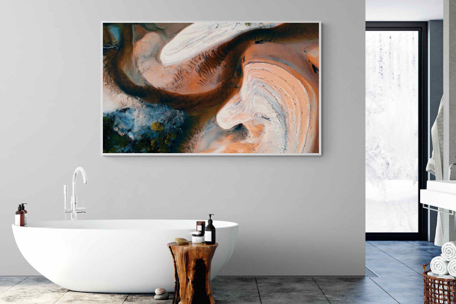 Nature's Swirl-Wall_Art-180 x 110cm-Mounted Canvas-White-Pixalot