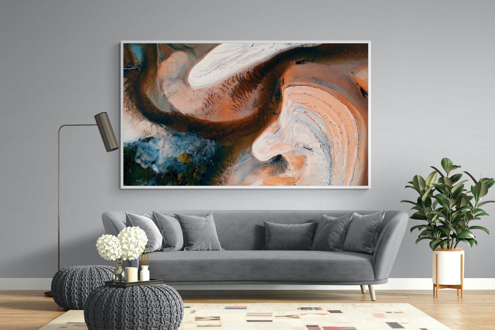 Nature's Swirl-Wall_Art-220 x 130cm-Mounted Canvas-White-Pixalot