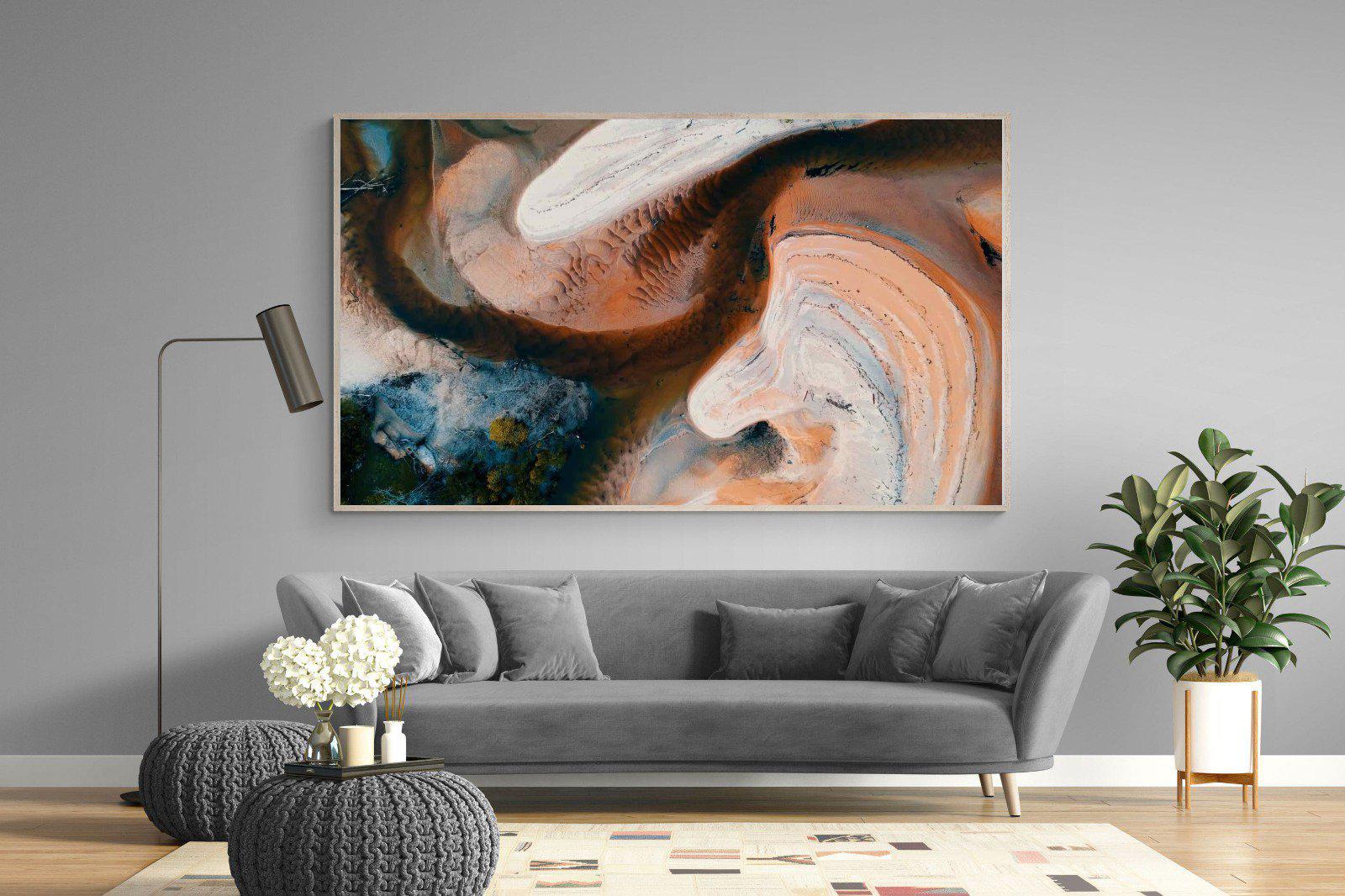 Nature's Swirl-Wall_Art-220 x 130cm-Mounted Canvas-Wood-Pixalot