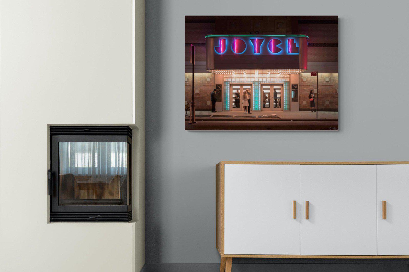 Neon Brooklyn-Wall_Art-100 x 75cm-Mounted Canvas-No Frame-Pixalot