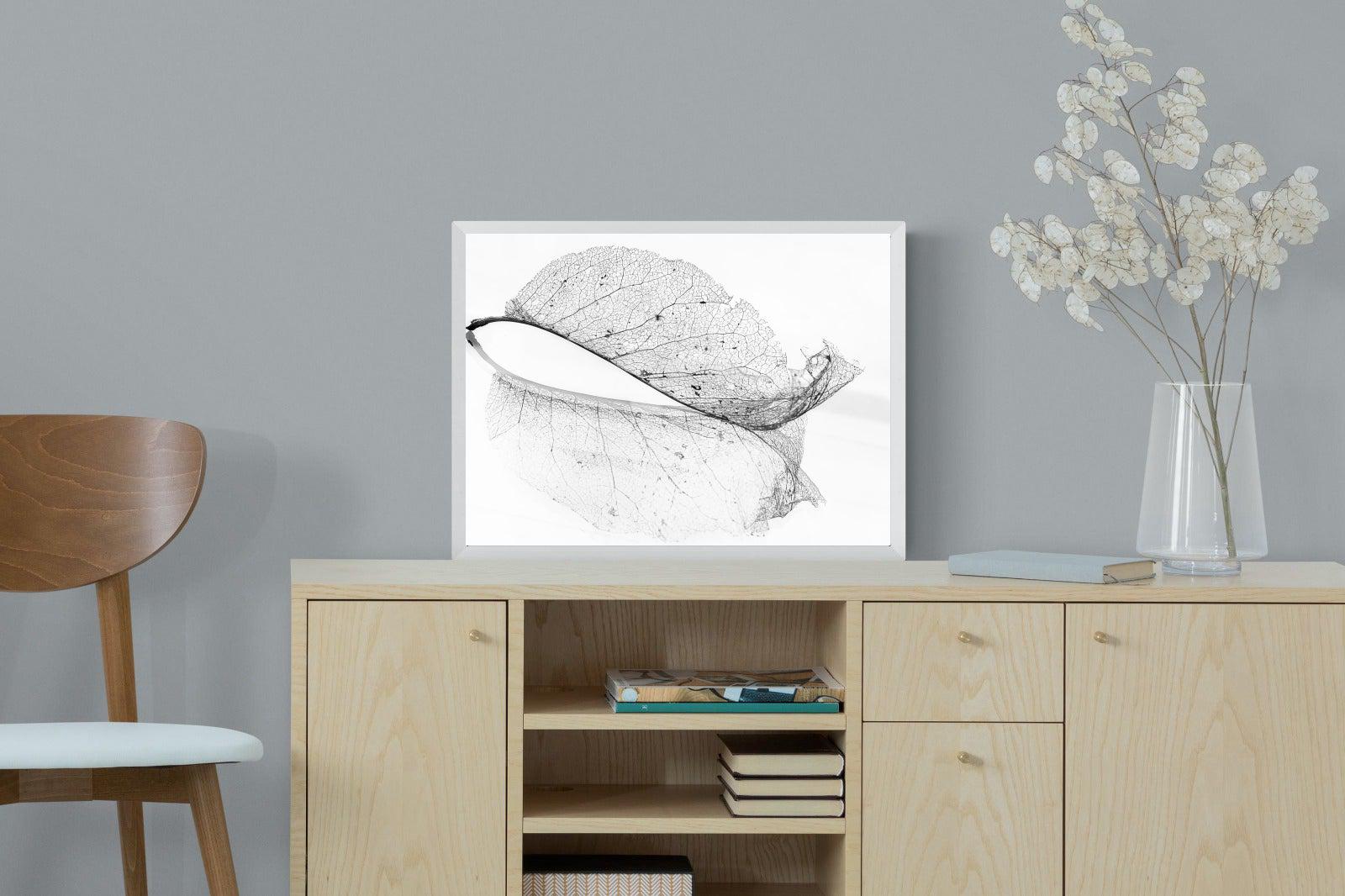 Old Leaf-Wall_Art-60 x 45cm-Mounted Canvas-White-Pixalot