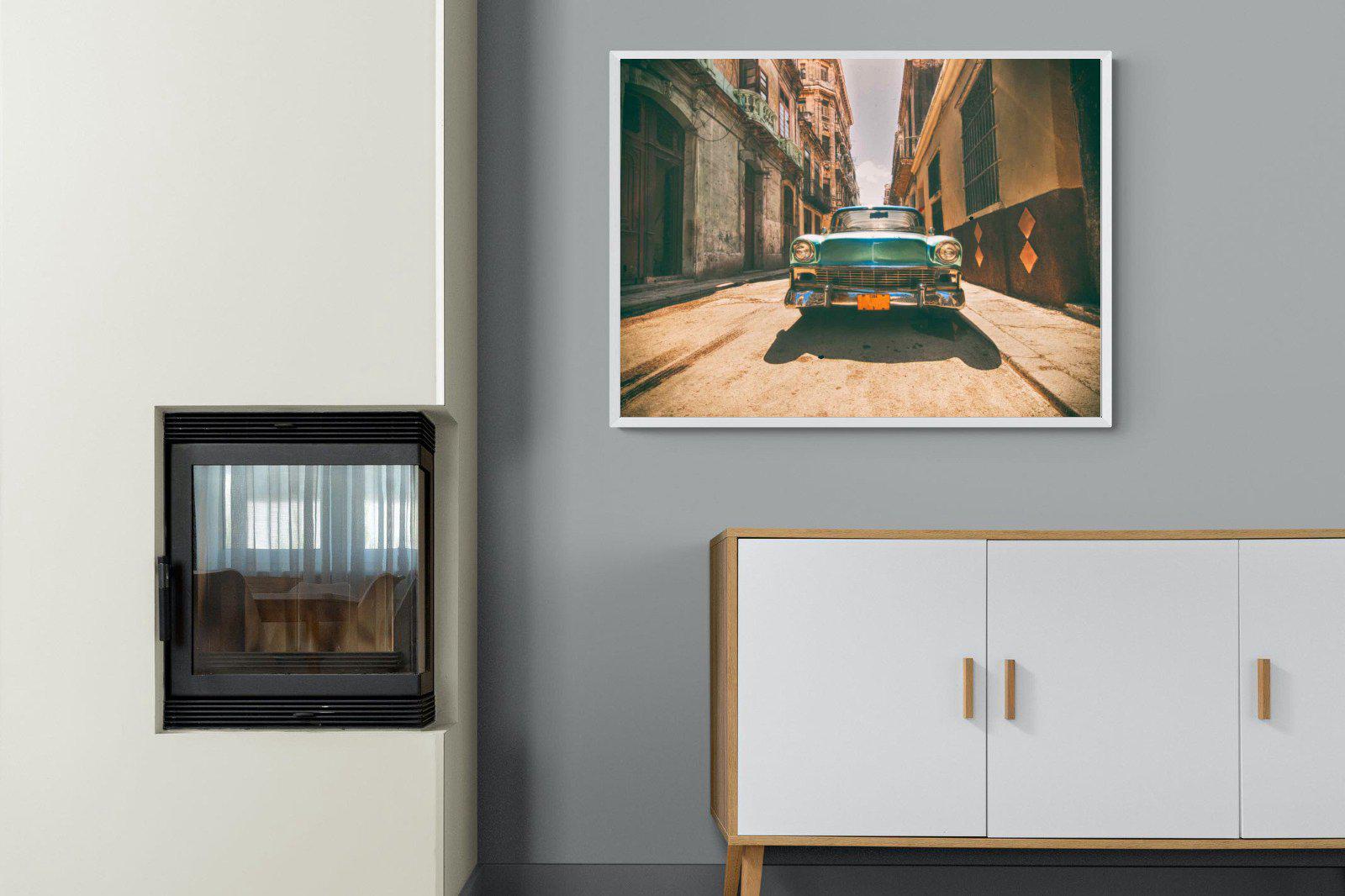 Old Town Havana-Wall_Art-100 x 75cm-Mounted Canvas-White-Pixalot