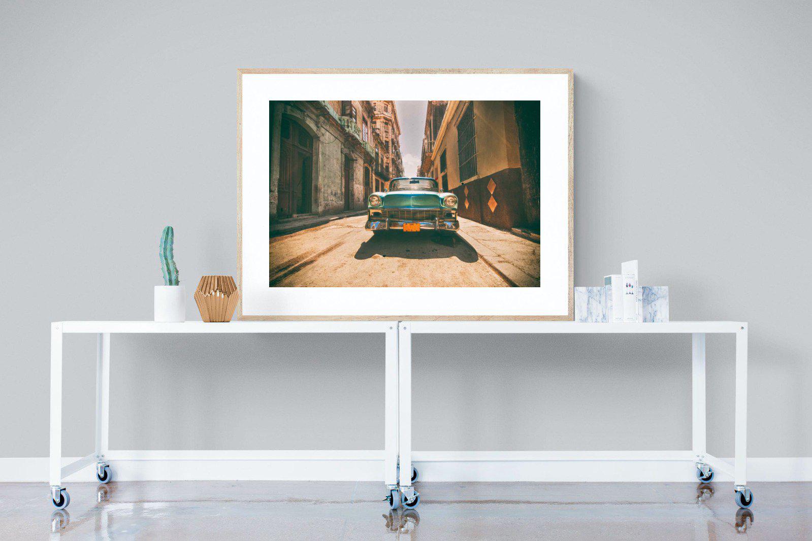 Old Town Havana-Wall_Art-120 x 90cm-Framed Print-Wood-Pixalot