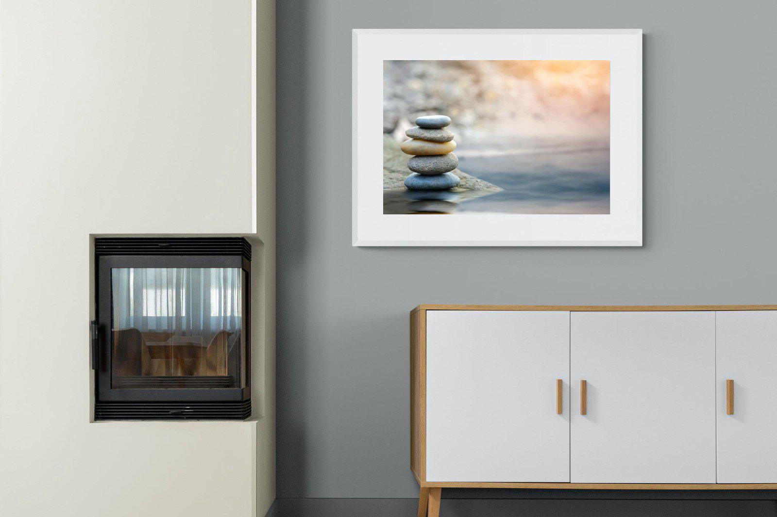 Peace-Wall_Art-100 x 75cm-Framed Print-White-Pixalot