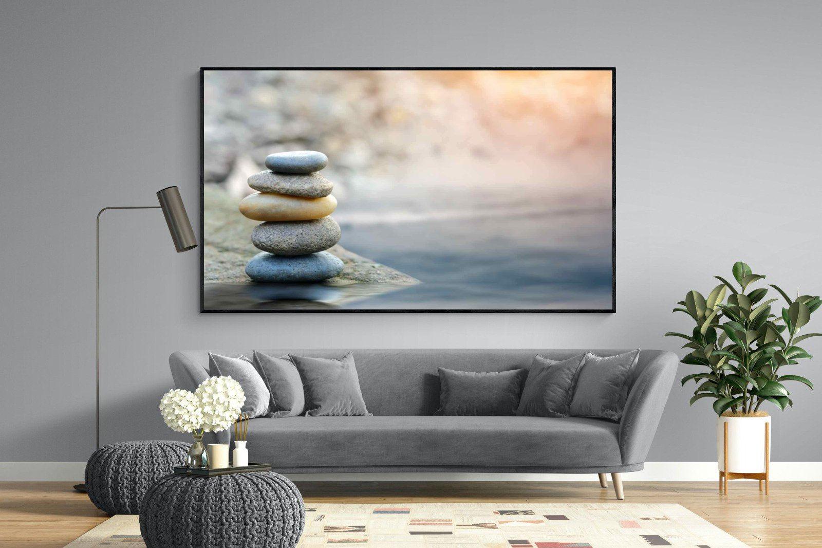 Peace-Wall_Art-220 x 130cm-Mounted Canvas-Black-Pixalot