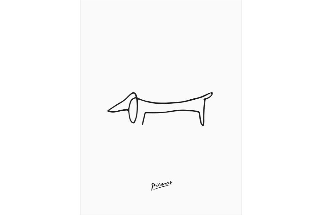 Picasso's Dachshund-Wall_Art-Pixalot