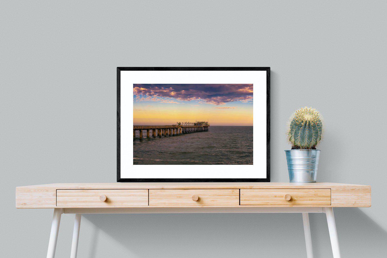 Pier-Wall_Art-80 x 60cm-Framed Print-Black-Pixalot