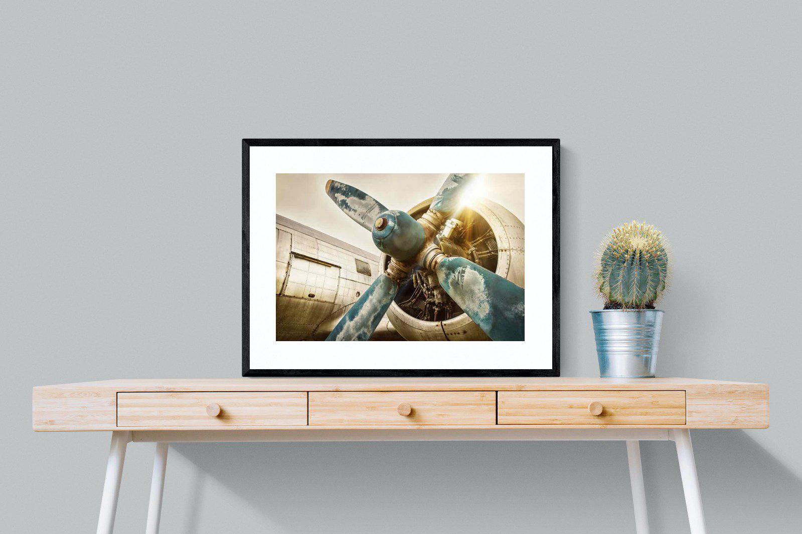 Propeller-Wall_Art-80 x 60cm-Framed Print-Black-Pixalot