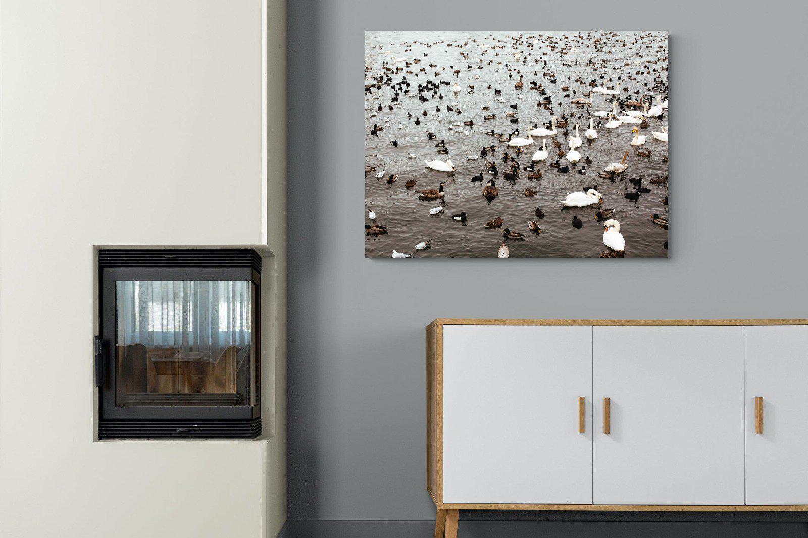 Quack-Wall_Art-100 x 75cm-Mounted Canvas-No Frame-Pixalot