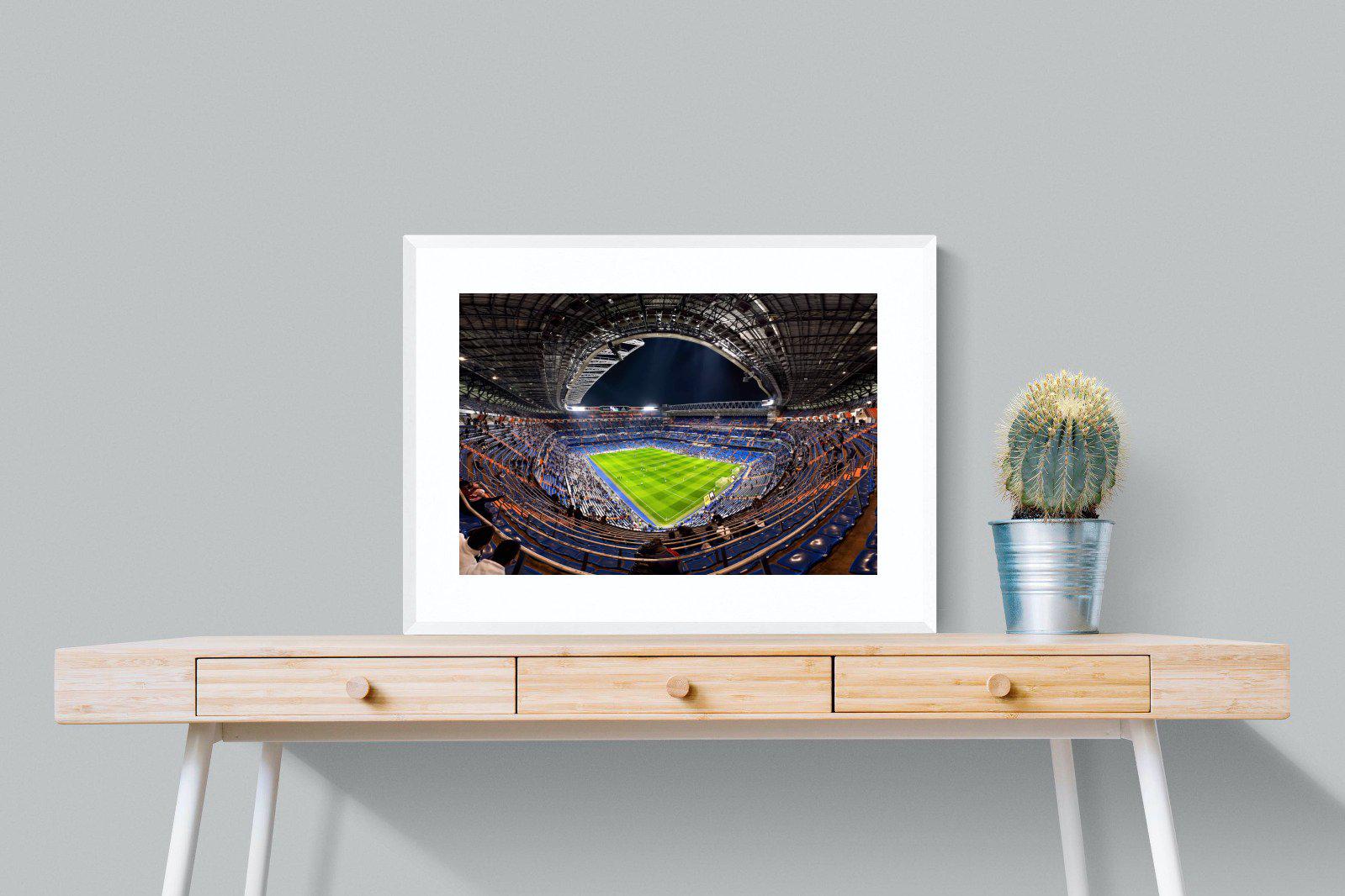 Real Madrid-Wall_Art-80 x 60cm-Framed Print-White-Pixalot