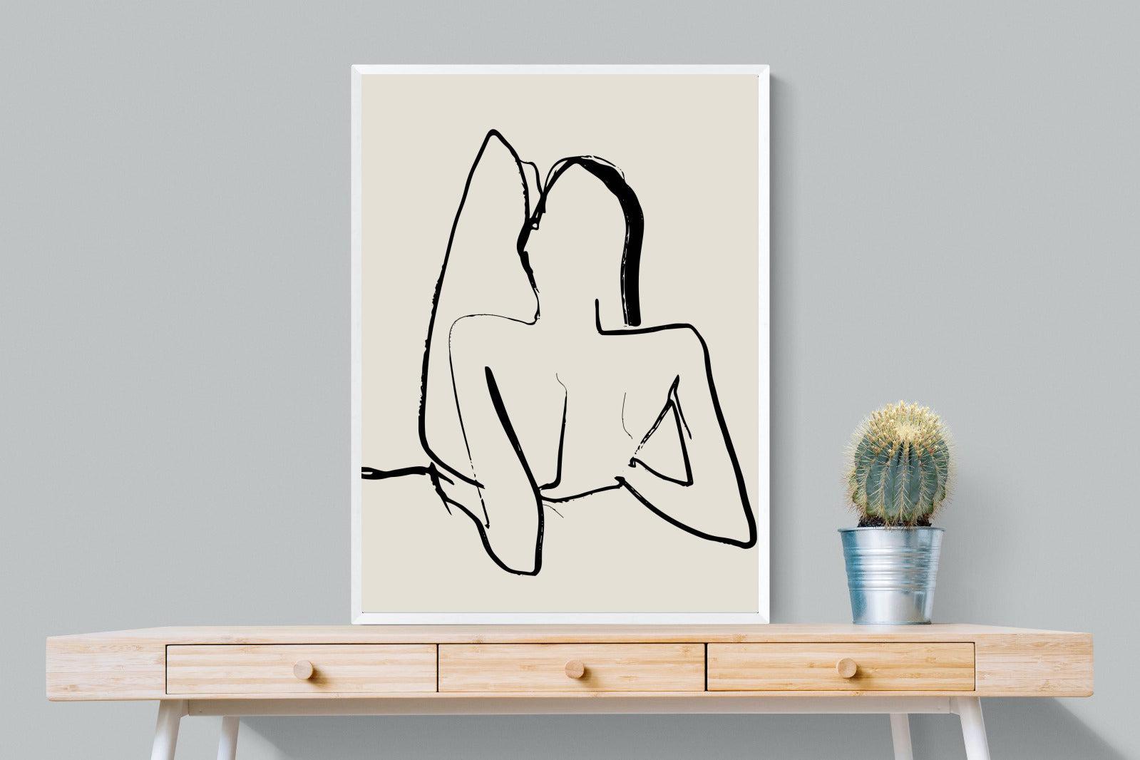 Reclined-Wall_Art-75 x 100cm-Mounted Canvas-White-Pixalot