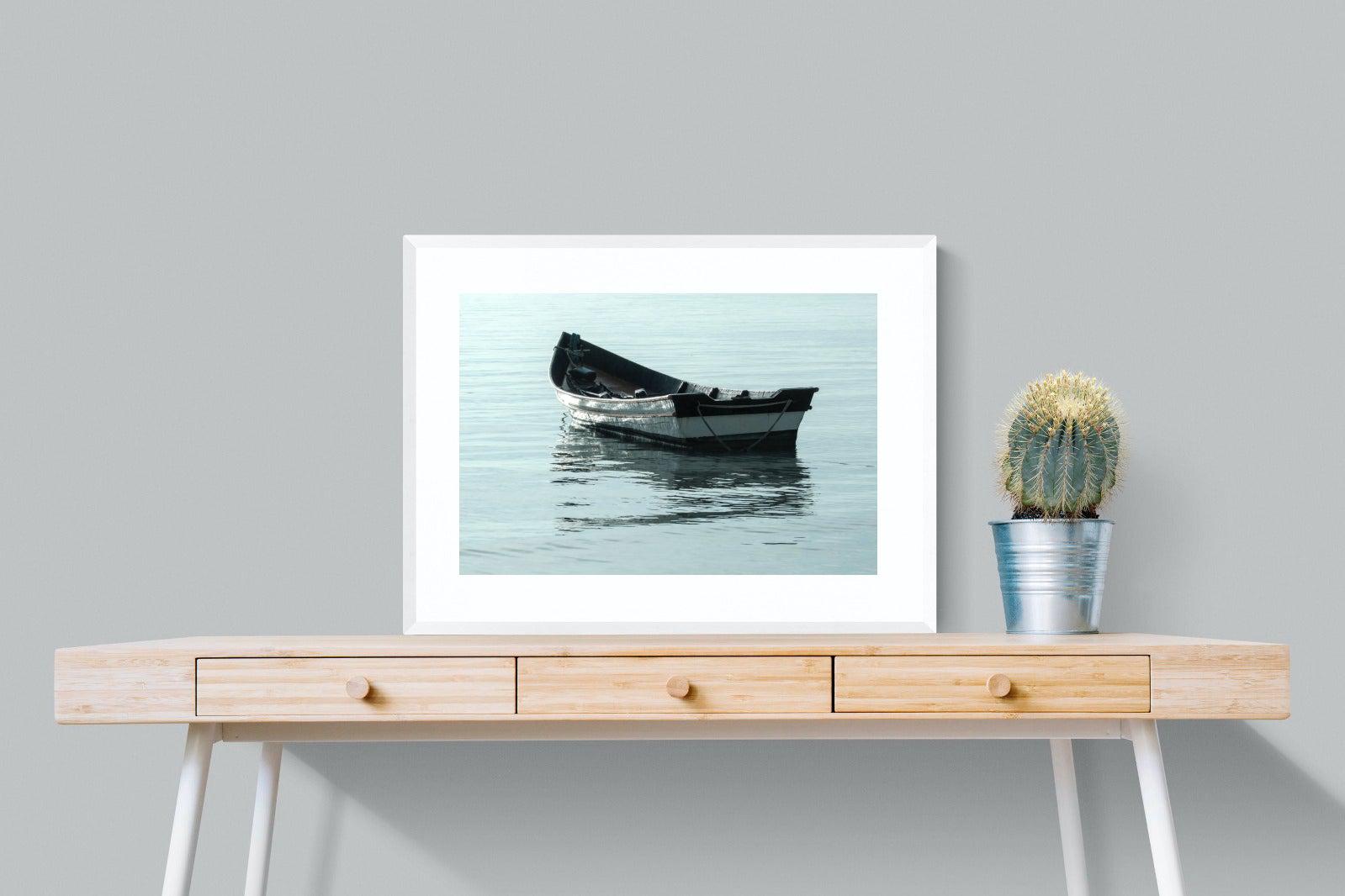 Reflective Row-Wall_Art-80 x 60cm-Framed Print-White-Pixalot