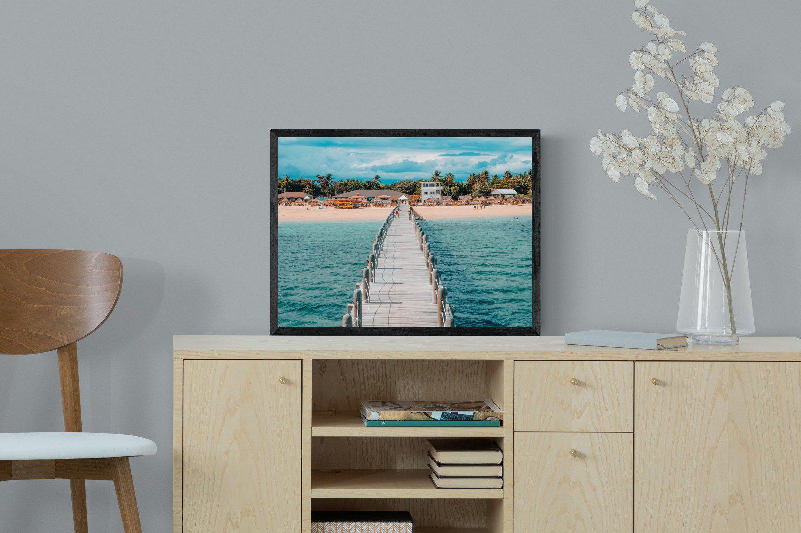 Resort-Wall_Art-60 x 45cm-Mounted Canvas-Black-Pixalot