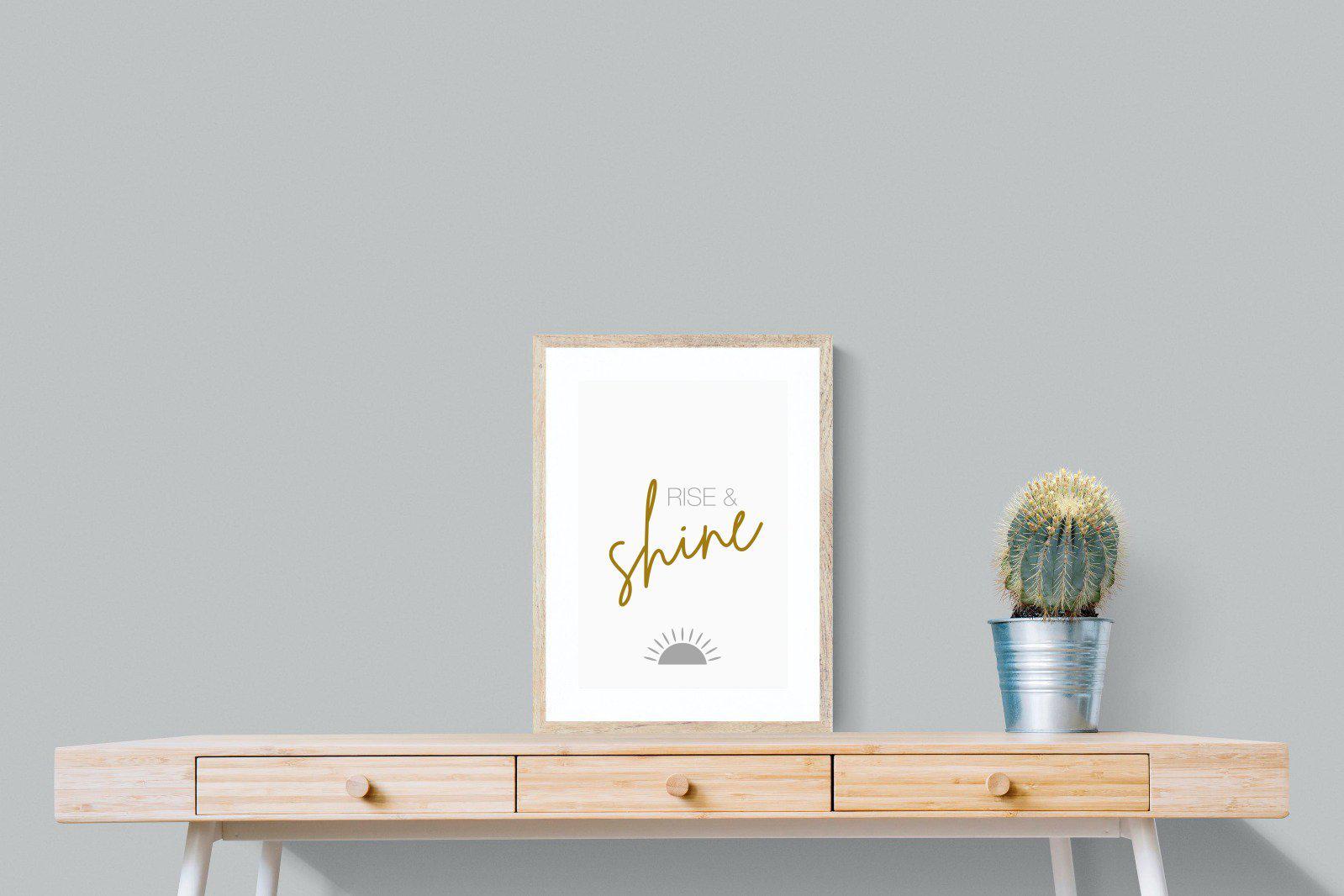 Rise & Shine-Wall_Art-45 x 60cm-Framed Print-Wood-Pixalot