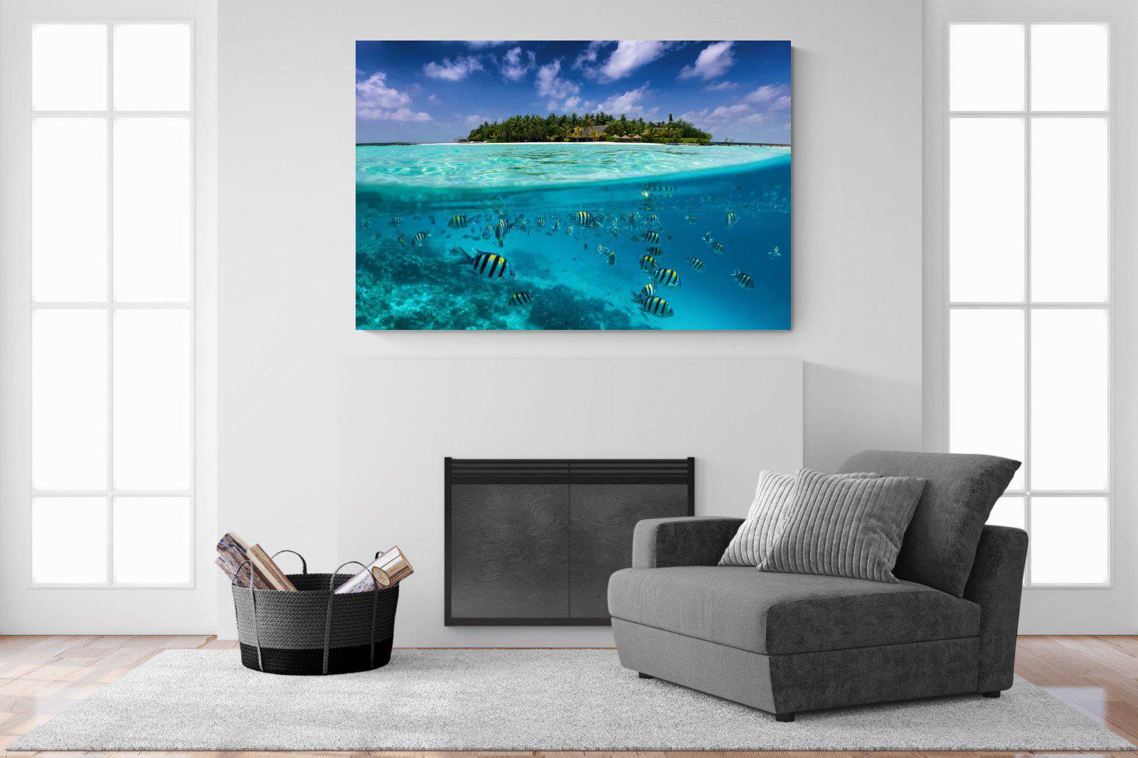Scuba-Wall_Art-150 x 100cm-Mounted Canvas-No Frame-Pixalot
