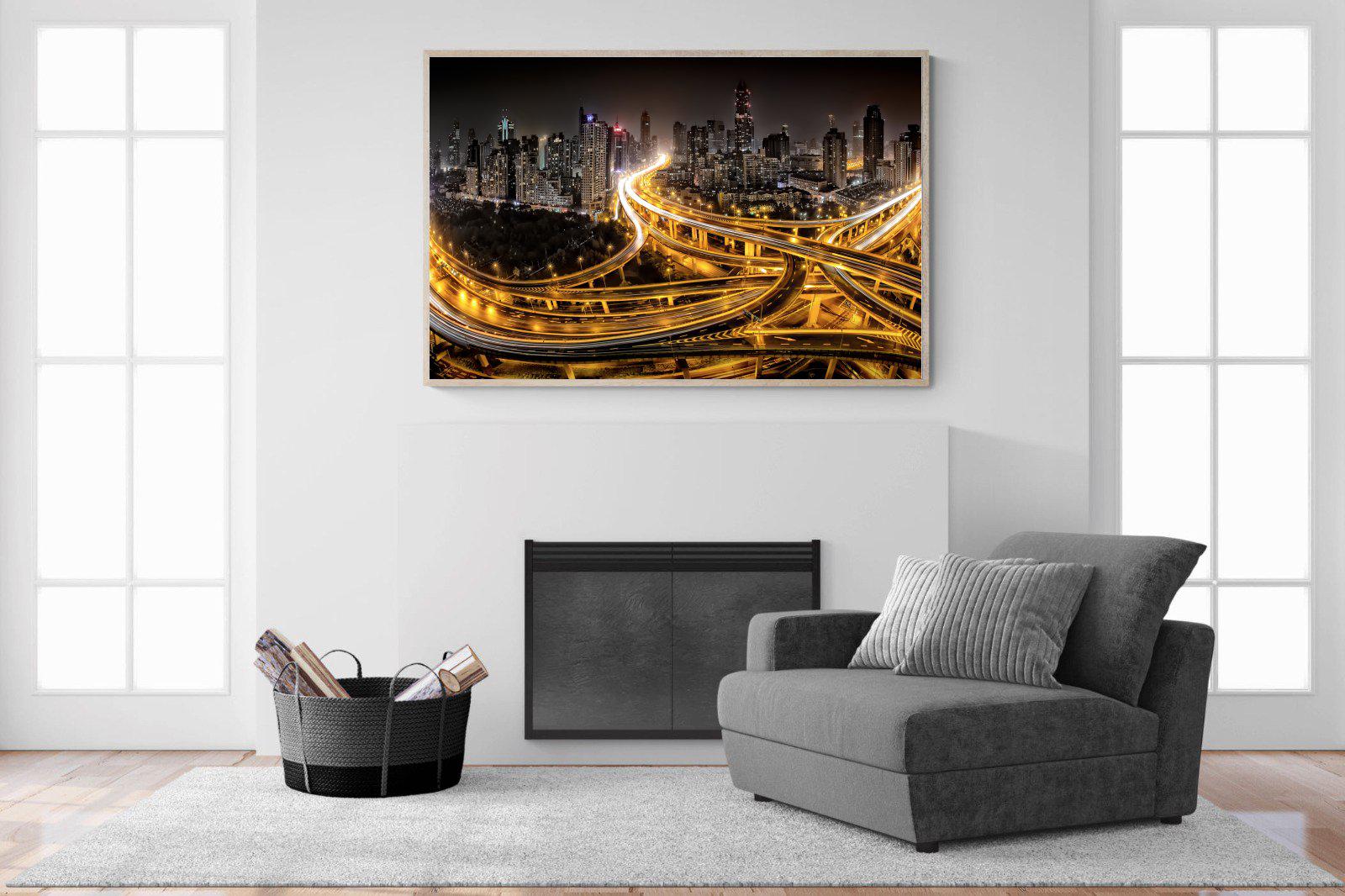 Shanghai-Wall_Art-150 x 100cm-Mounted Canvas-Wood-Pixalot
