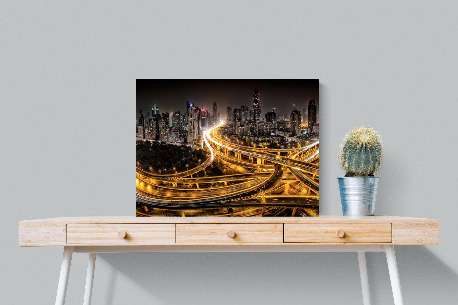Shanghai-Wall_Art-80 x 60cm-Mounted Canvas-No Frame-Pixalot