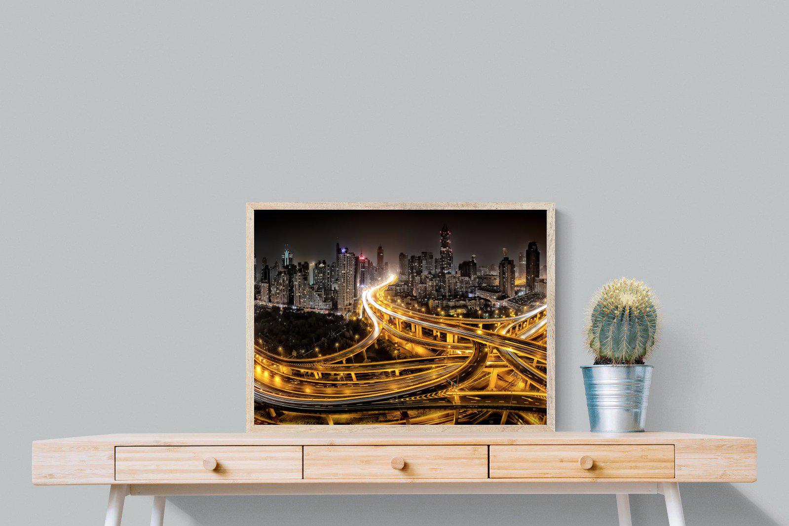 Shanghai-Wall_Art-80 x 60cm-Mounted Canvas-Wood-Pixalot