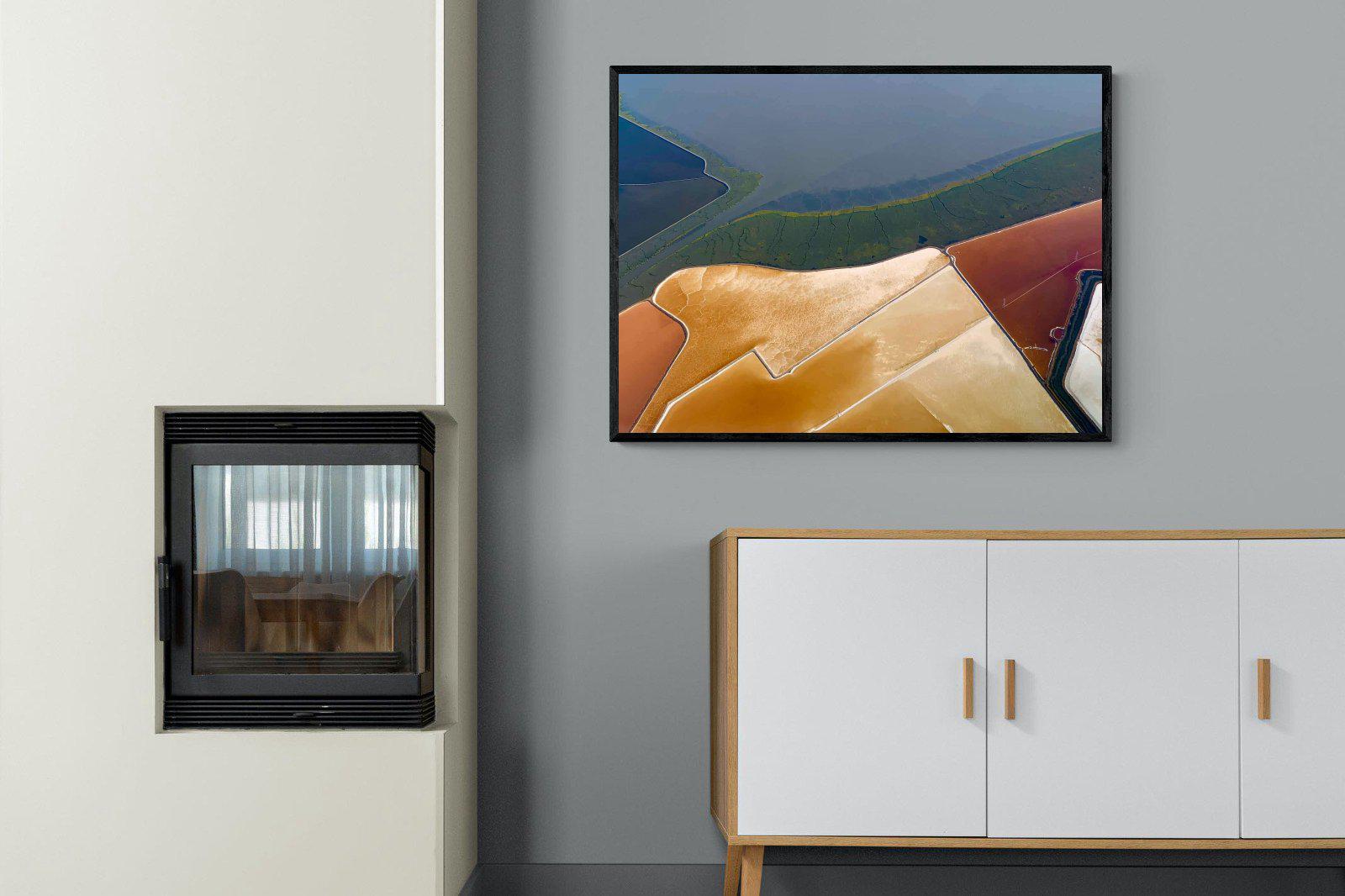 Shapes of Nature-Wall_Art-100 x 75cm-Mounted Canvas-Black-Pixalot