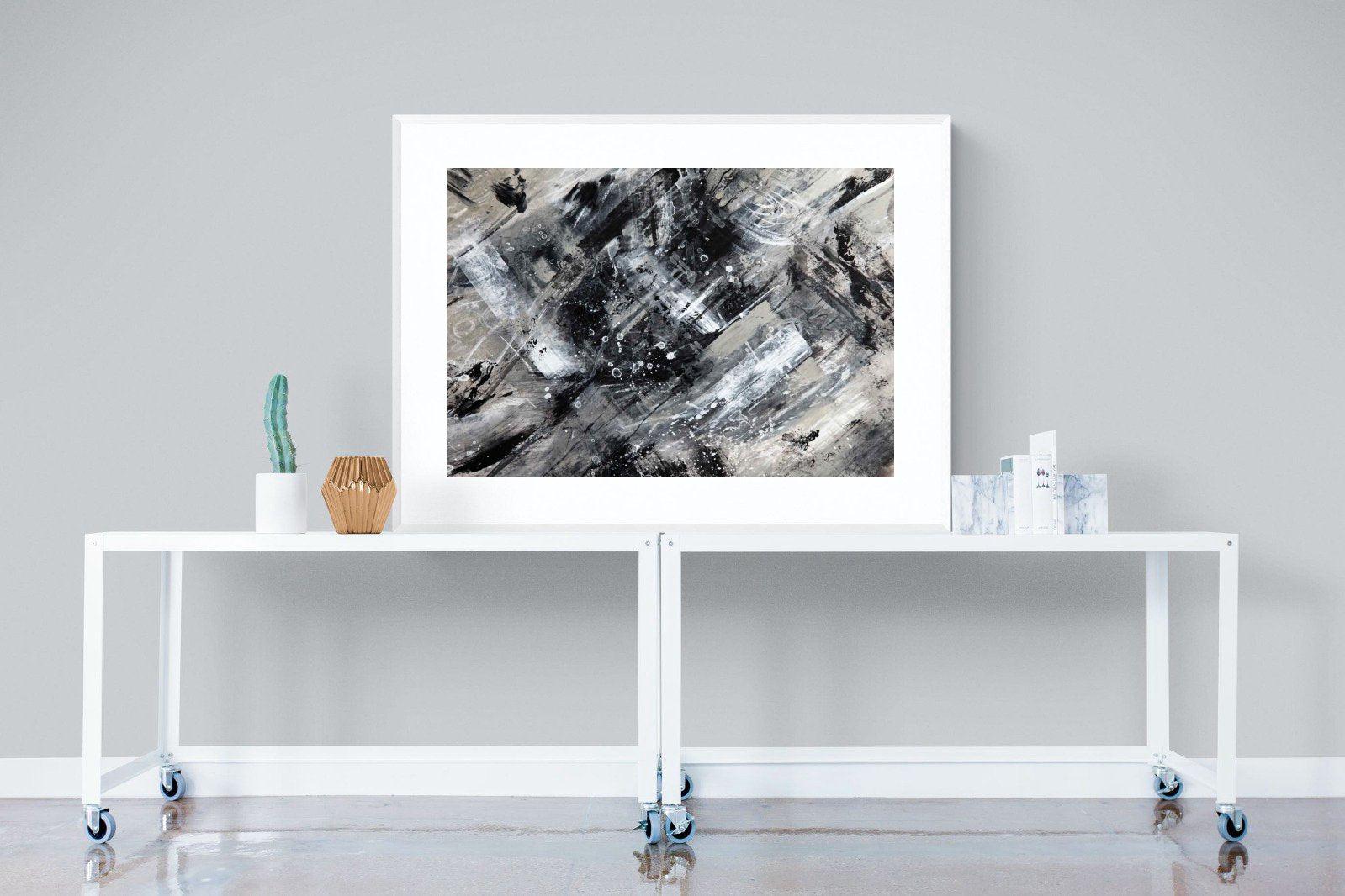 Slap Dash-Wall_Art-120 x 90cm-Framed Print-White-Pixalot