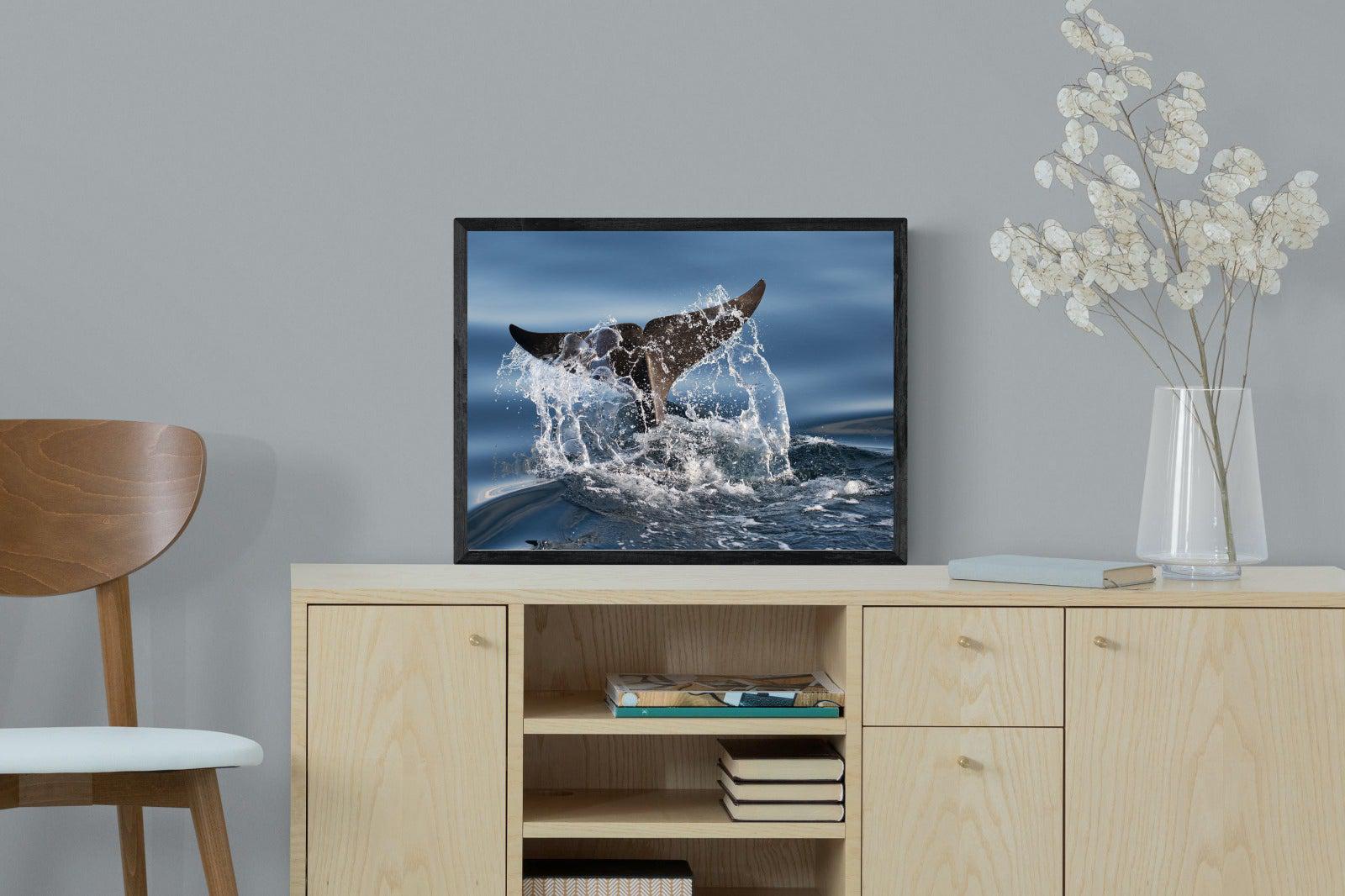 Splash-Wall_Art-60 x 45cm-Mounted Canvas-Black-Pixalot