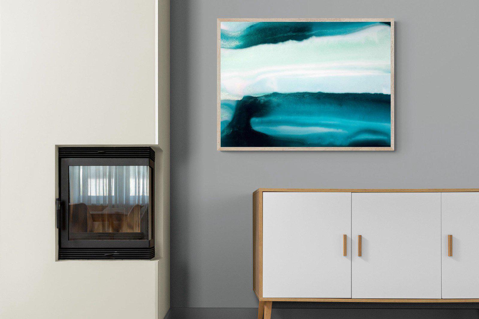 Teal-Wall_Art-100 x 75cm-Mounted Canvas-Wood-Pixalot