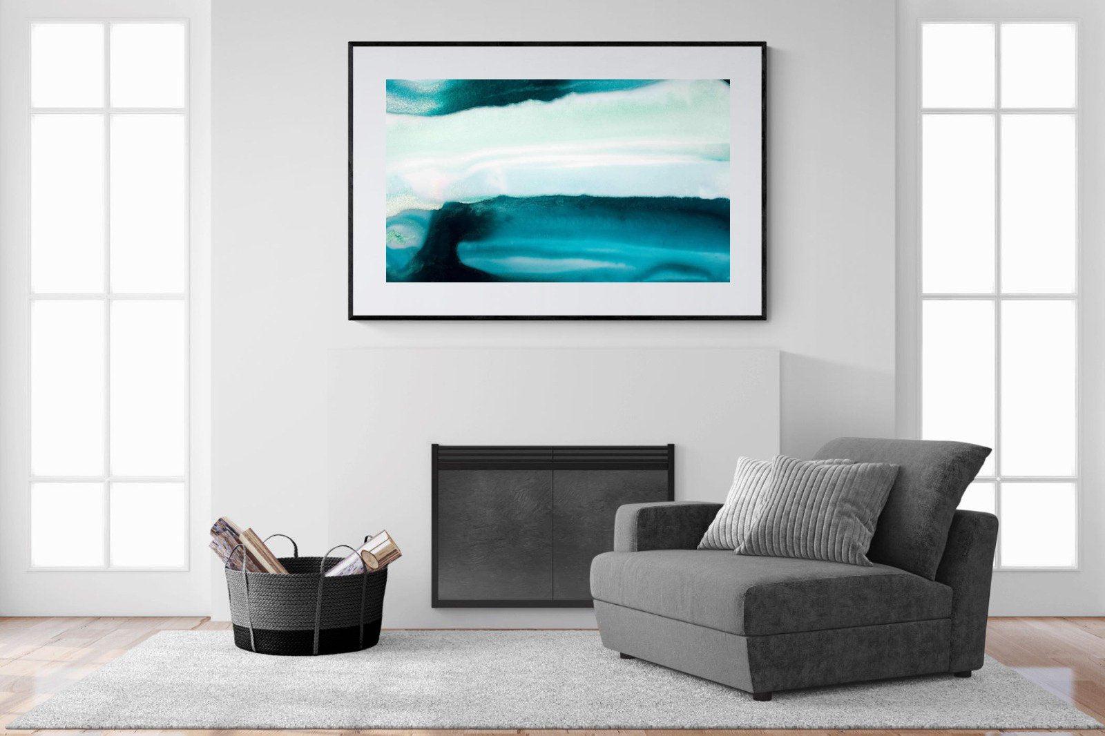 Teal-Wall_Art-150 x 100cm-Framed Print-Black-Pixalot