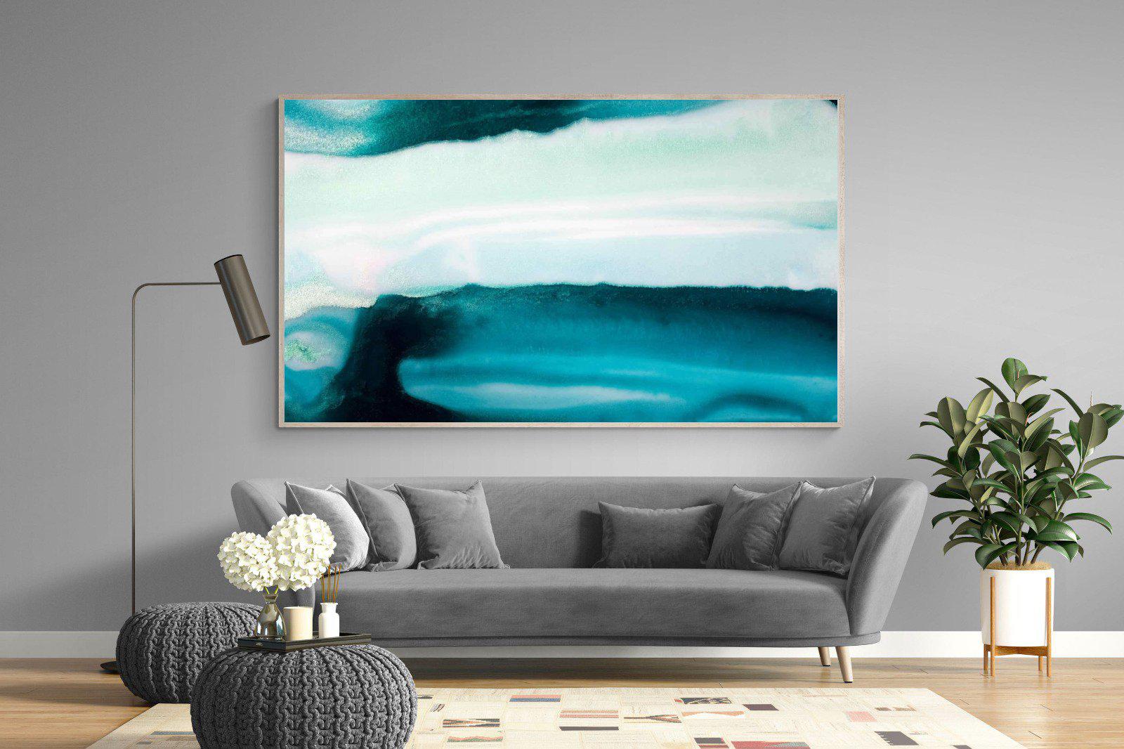 Teal-Wall_Art-220 x 130cm-Mounted Canvas-Wood-Pixalot