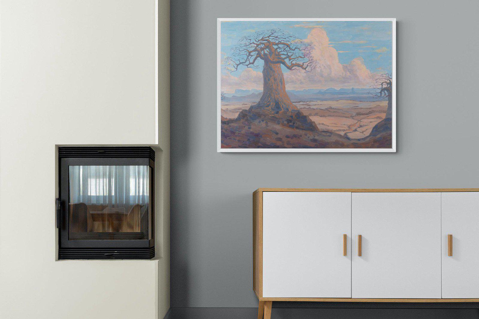 The Baobab Tree-Wall_Art-100 x 75cm-Mounted Canvas-White-Pixalot