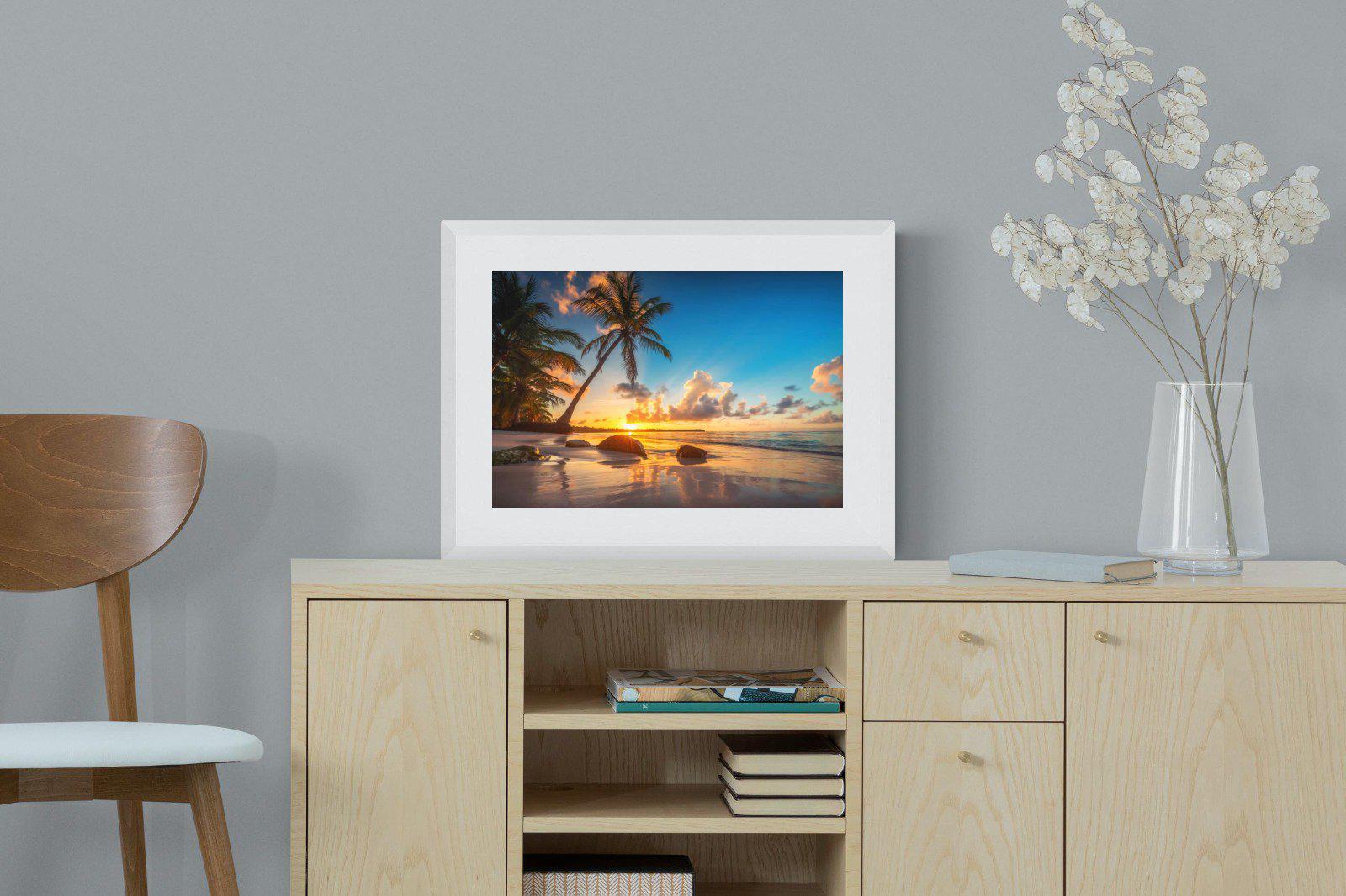 Tropicana-Wall_Art-60 x 45cm-Framed Print-White-Pixalot