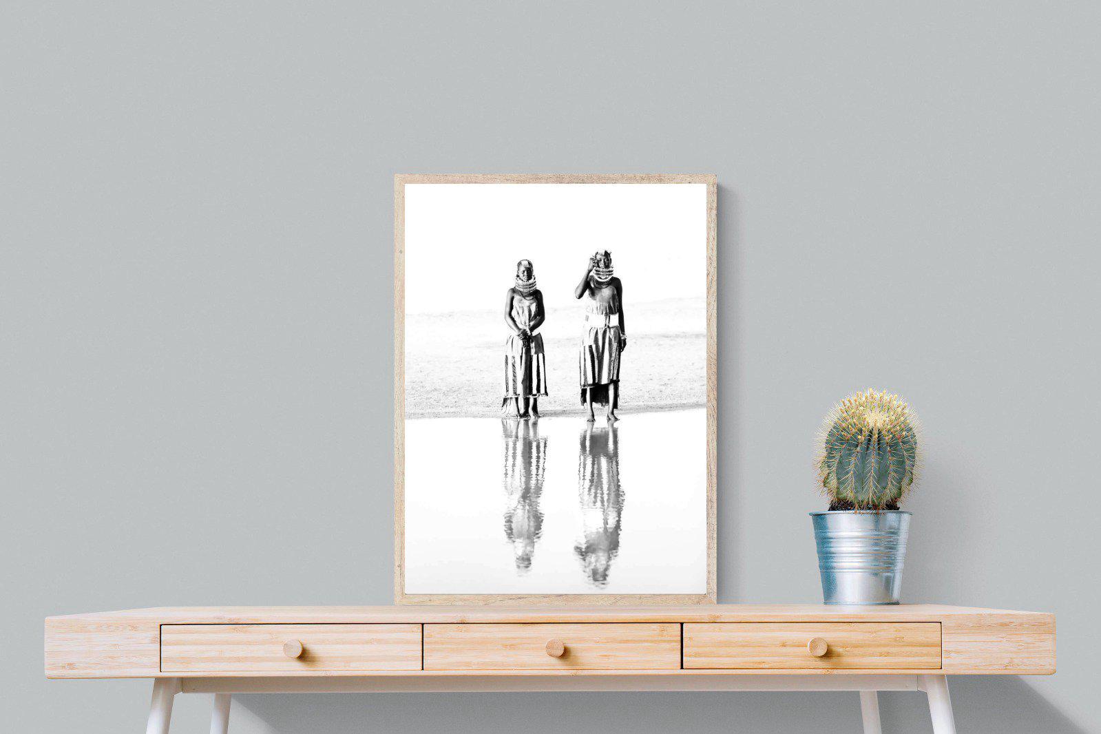 Turkana Tribespeople-Wall_Art-60 x 80cm-Mounted Canvas-Wood-Pixalot