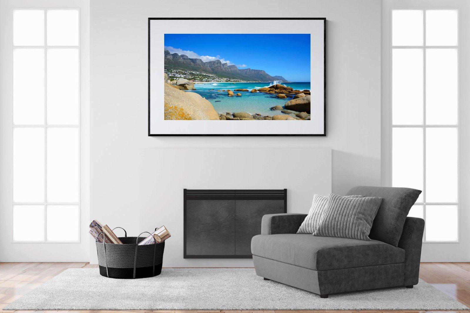 Twelve Apostles-Wall_Art-150 x 100cm-Framed Print-Black-Pixalot