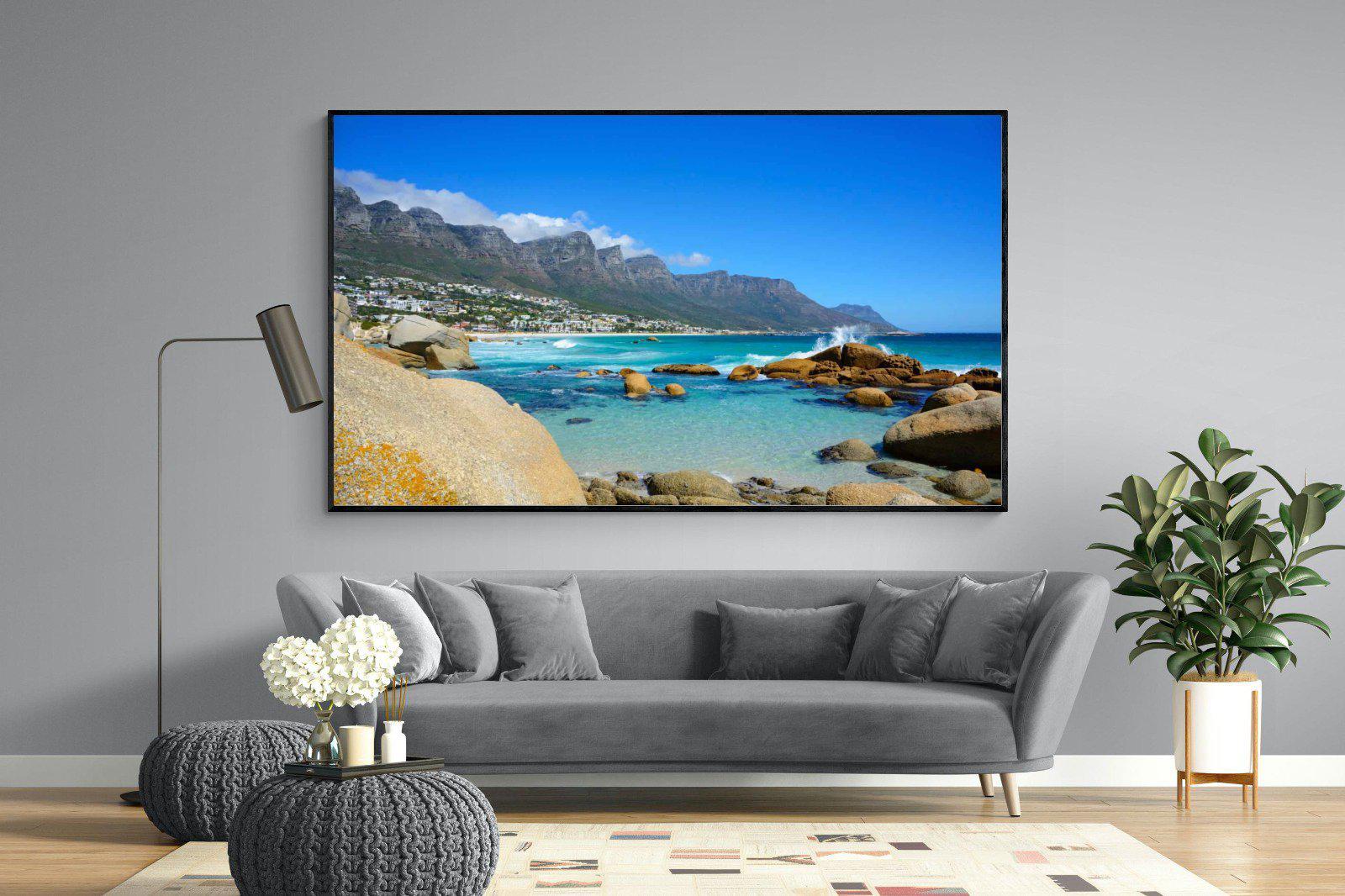 Twelve Apostles-Wall_Art-220 x 130cm-Mounted Canvas-Black-Pixalot