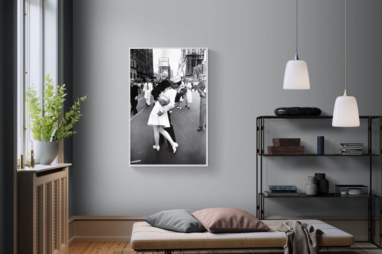 V-J Day-Wall_Art-100 x 150cm-Mounted Canvas-White-Pixalot