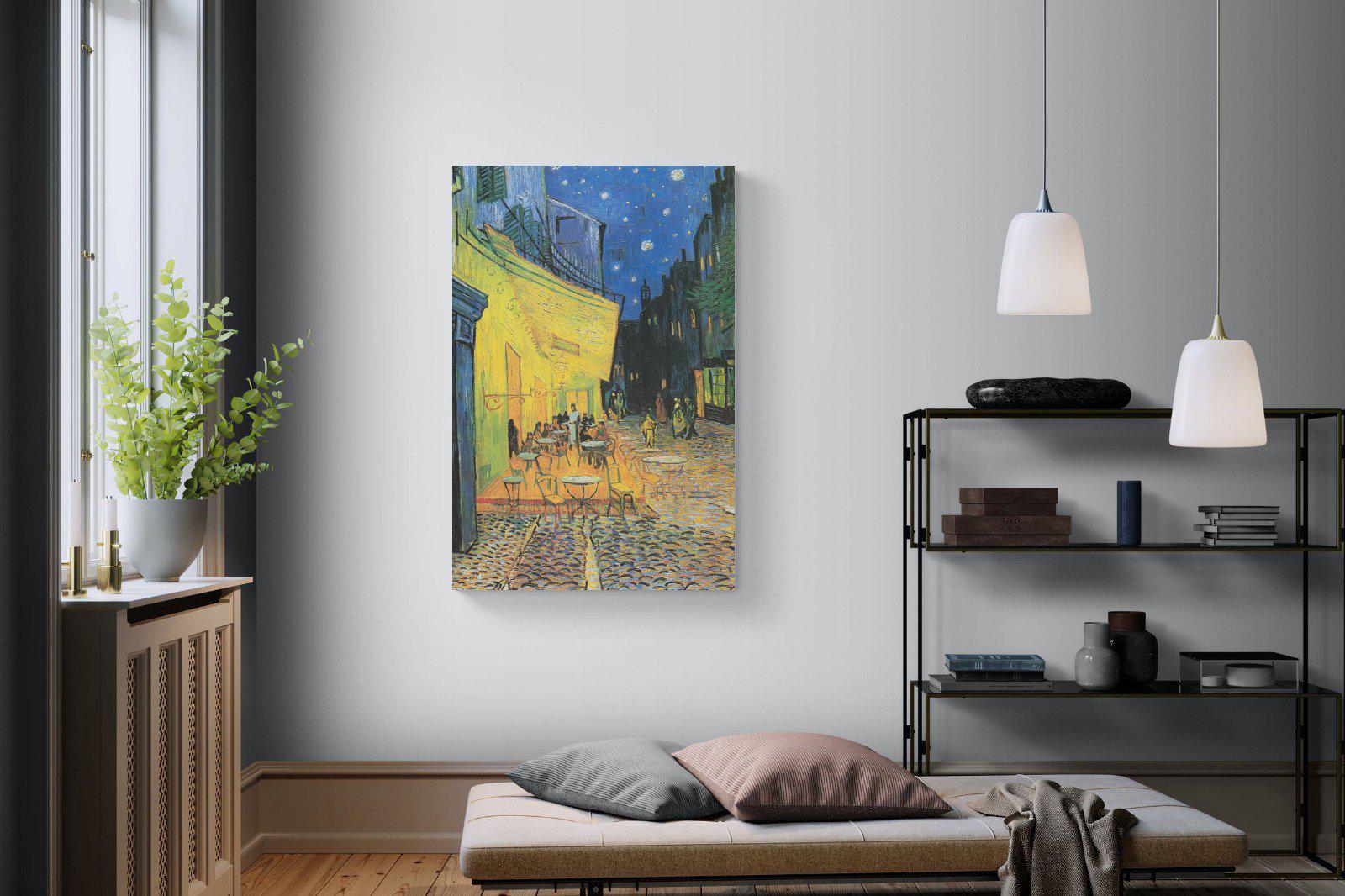 Van Gogh Café Terrace at Night-Wall_Art-100 x 150cm-Mounted Canvas-No Frame-Pixalot