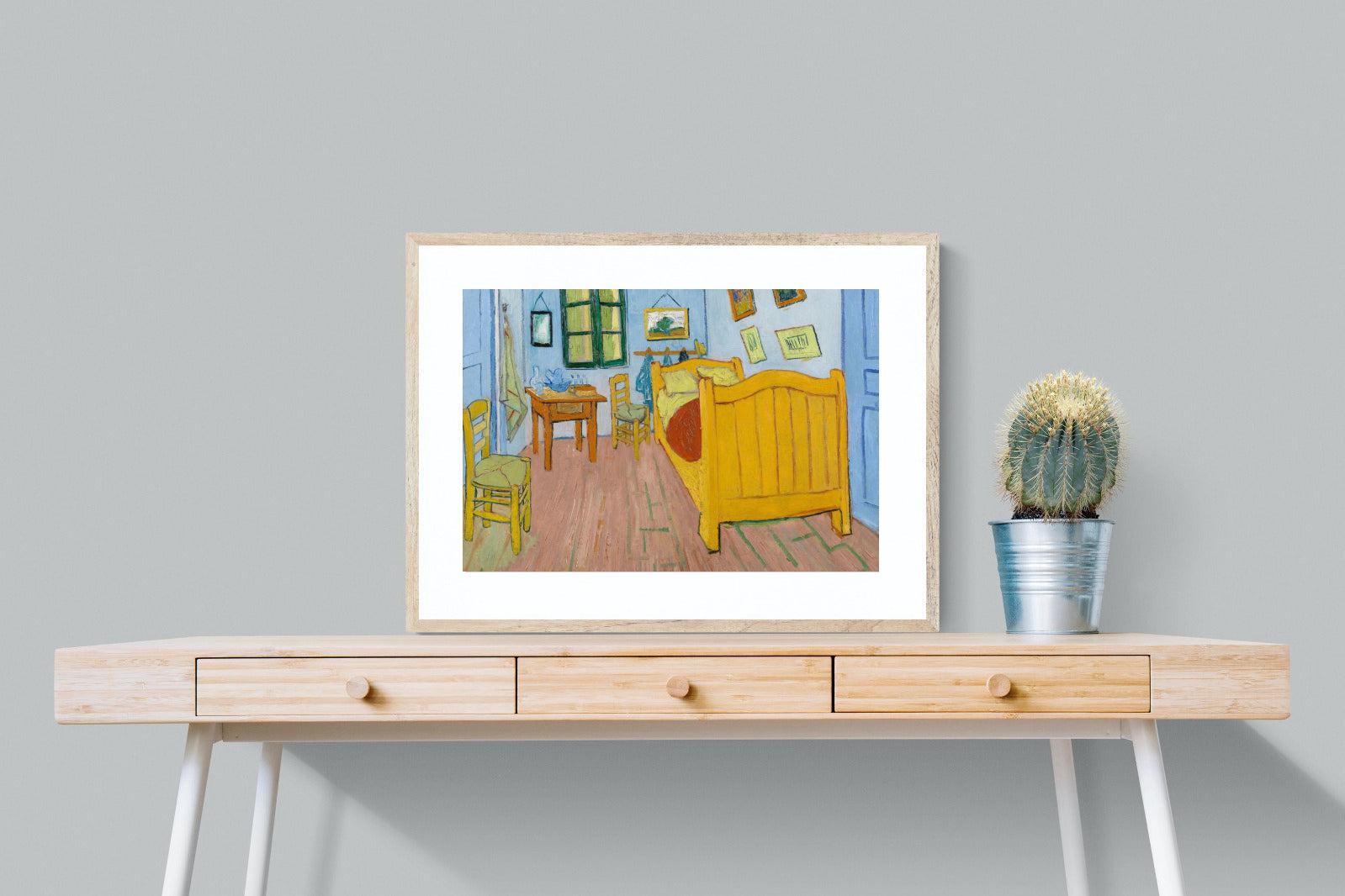 Vincent's Bedroom in Arles-Wall_Art-80 x 60cm-Framed Print-Wood-Pixalot