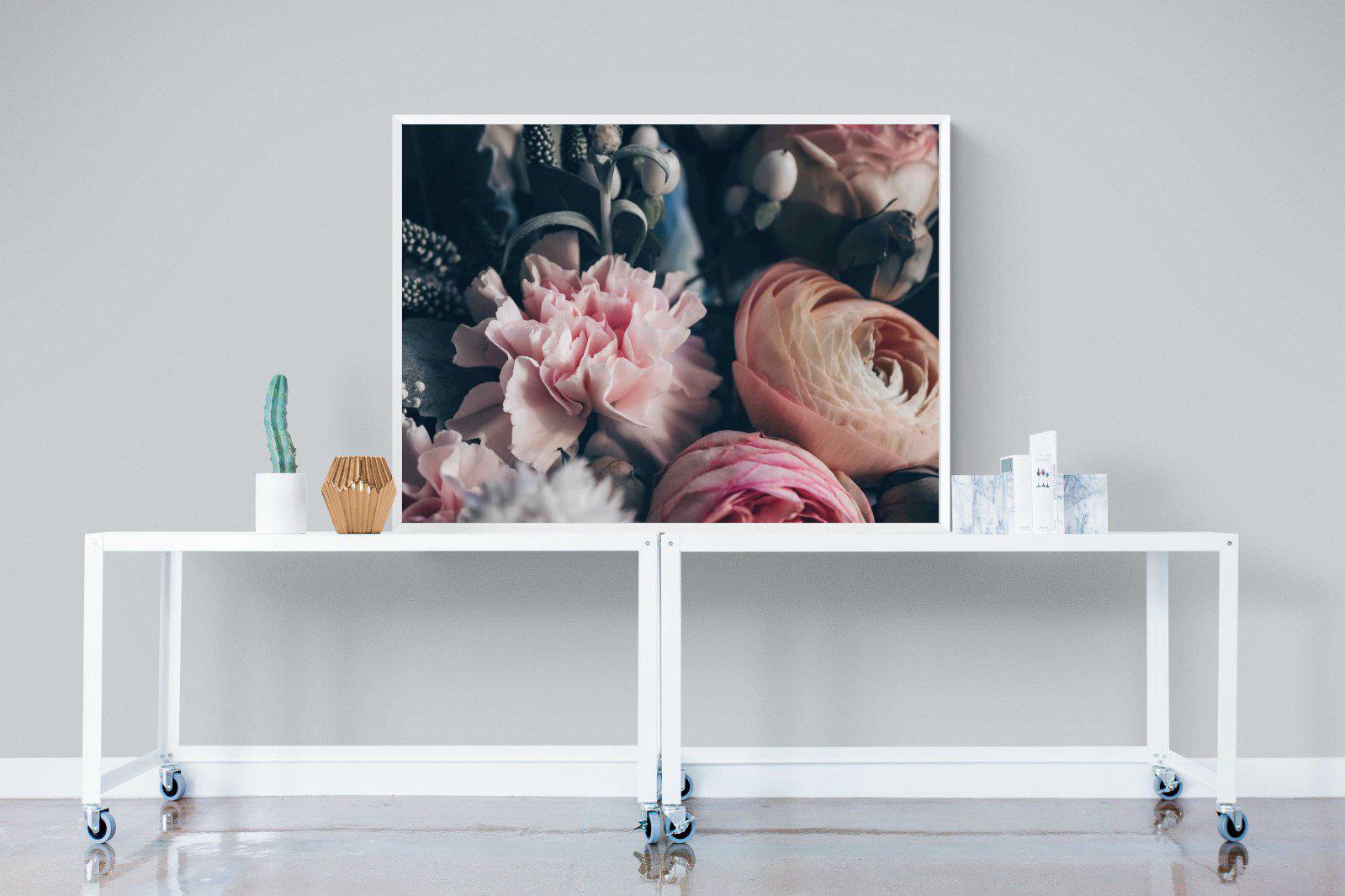 Vintage Bouquet-Wall_Art-120 x 90cm-Mounted Canvas-White-Pixalot