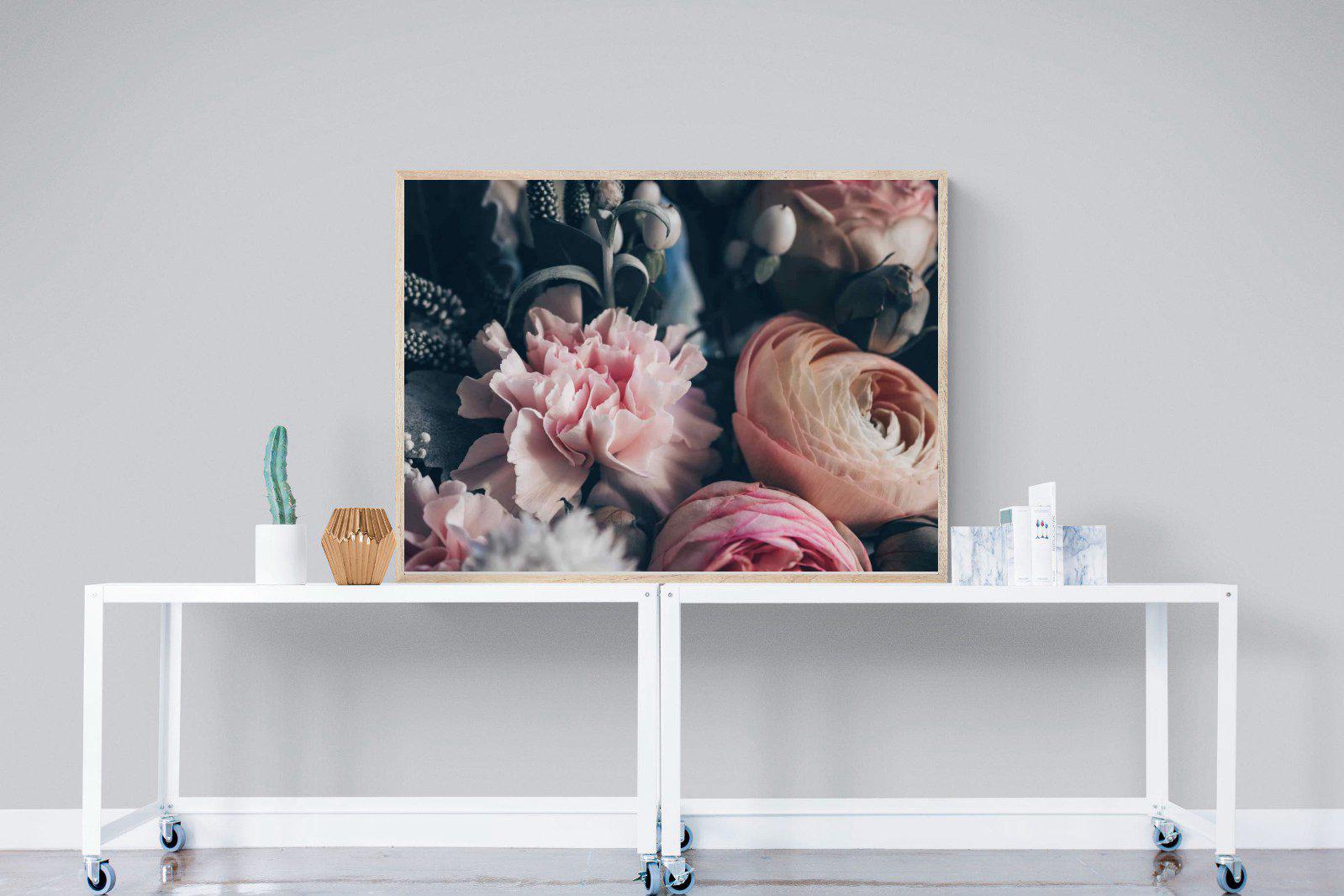 Vintage Bouquet-Wall_Art-120 x 90cm-Mounted Canvas-Wood-Pixalot