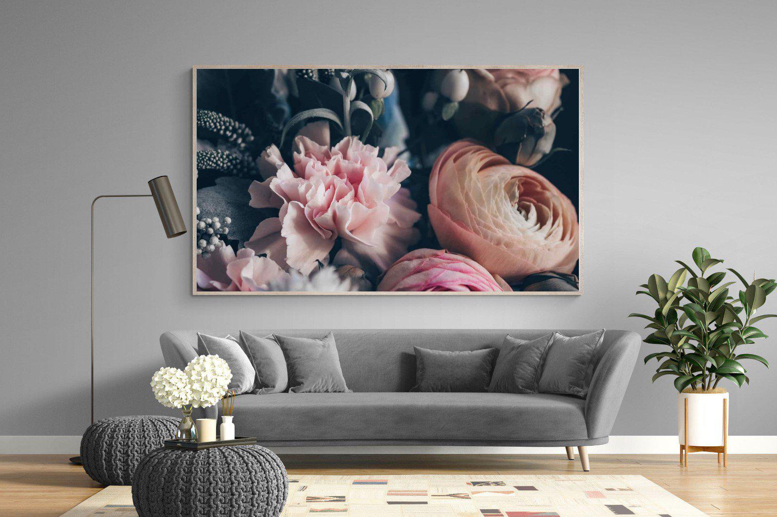 Vintage Bouquet-Wall_Art-220 x 130cm-Mounted Canvas-Wood-Pixalot