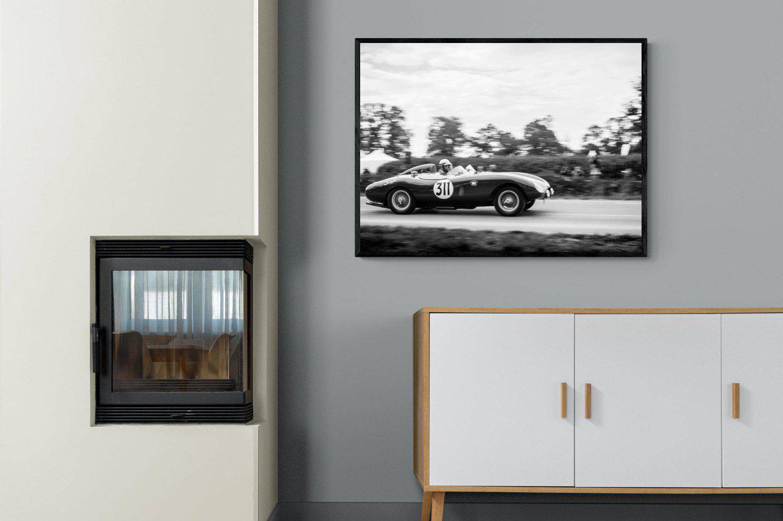 Vintage Grand Prix-Wall_Art-100 x 75cm-Mounted Canvas-Black-Pixalot