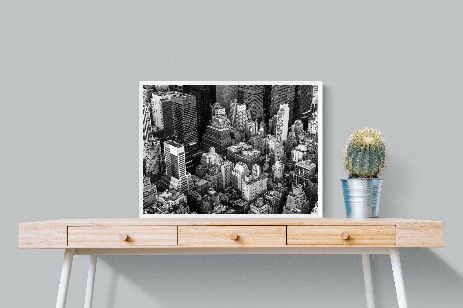 Vintage NYC-Wall_Art-80 x 60cm-Mounted Canvas-White-Pixalot
