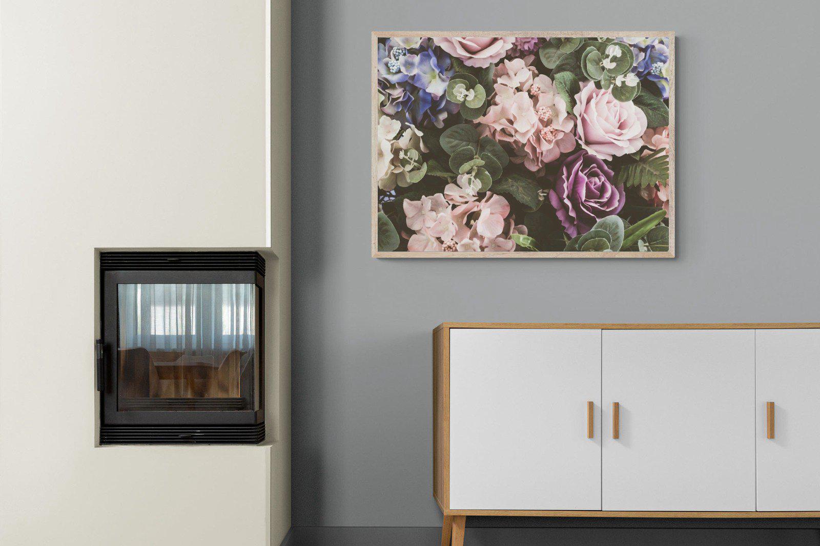 Vintage Roses-Wall_Art-100 x 75cm-Mounted Canvas-Wood-Pixalot