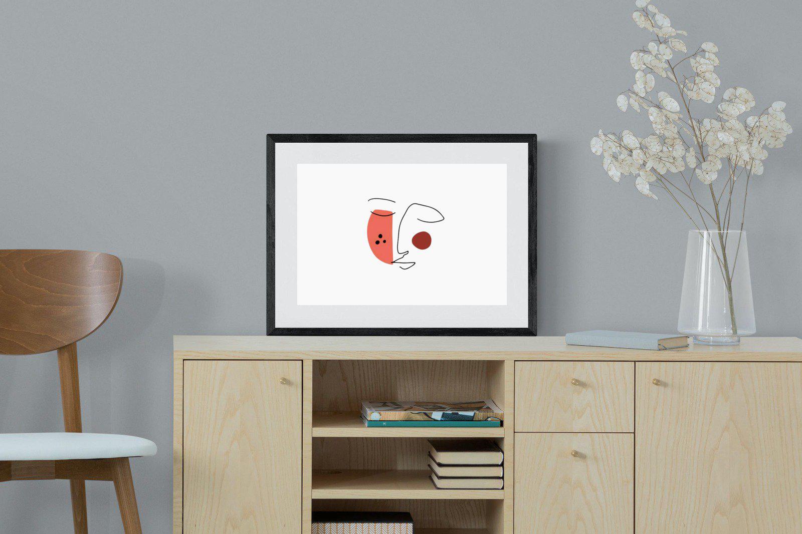 Viviene-Wall_Art-60 x 45cm-Framed Print-Black-Pixalot