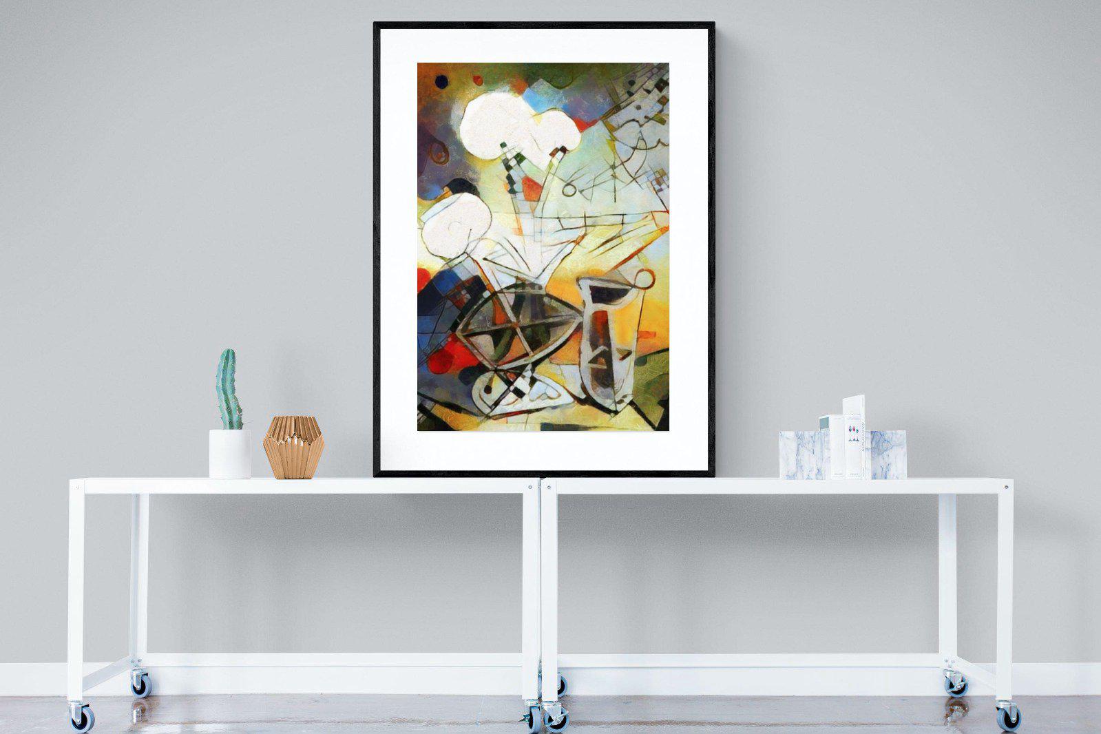 Wassily-Wall_Art-90 x 120cm-Framed Print-Black-Pixalot