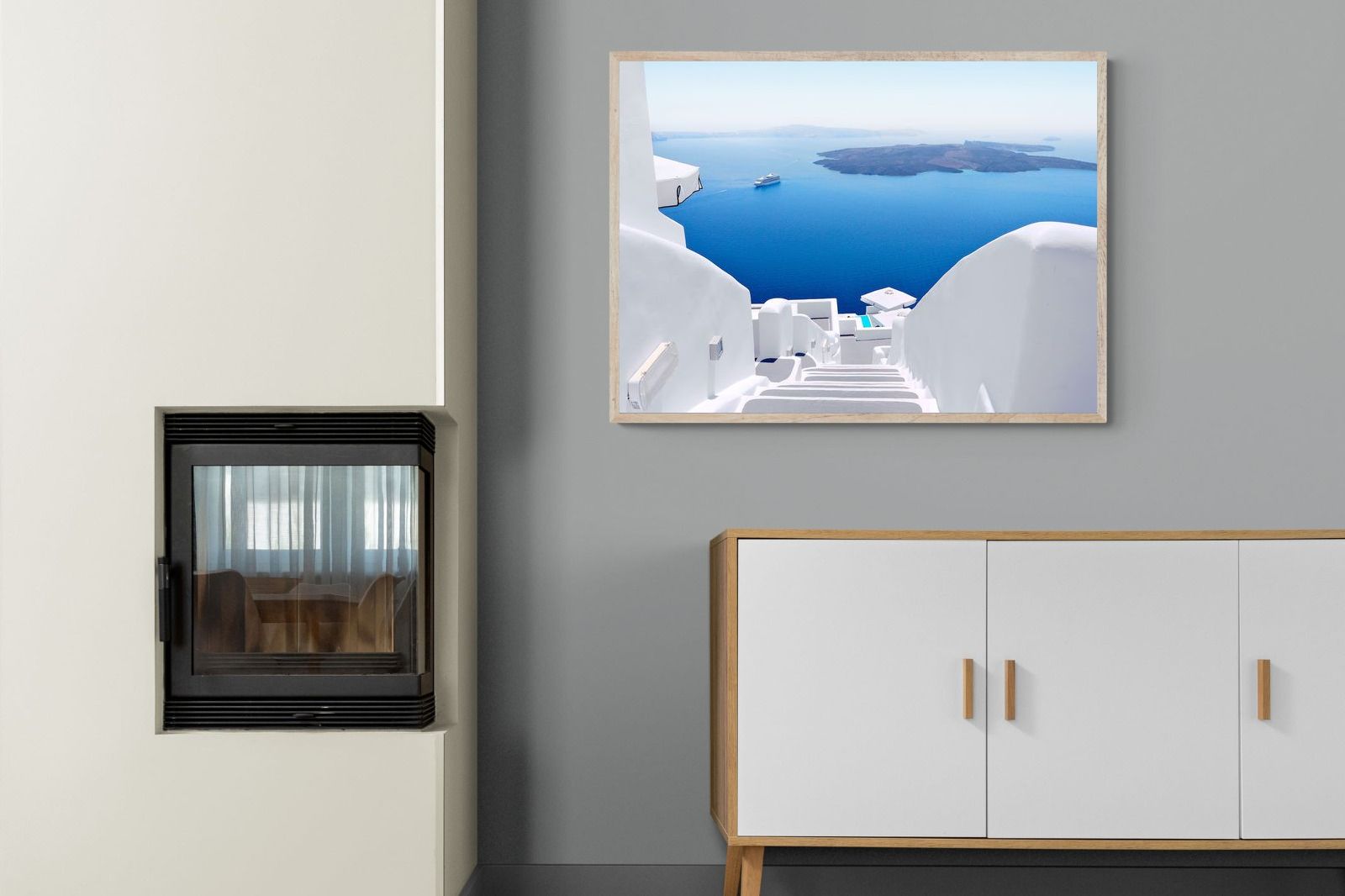 White Steps-Wall_Art-100 x 75cm-Mounted Canvas-Wood-Pixalot