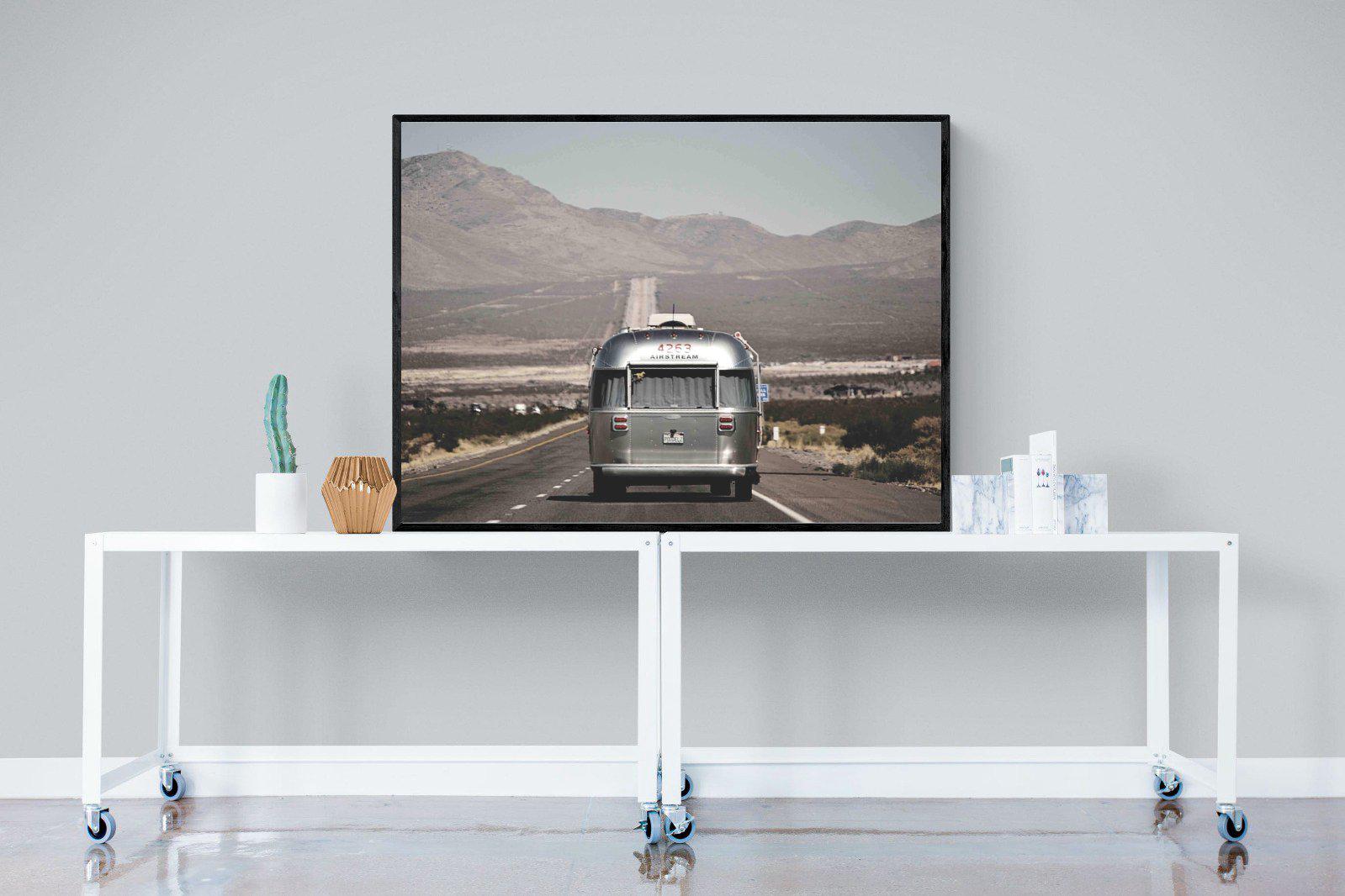 Airstream-Wall_Art-120 x 90cm-Mounted Canvas-Black-Pixalot