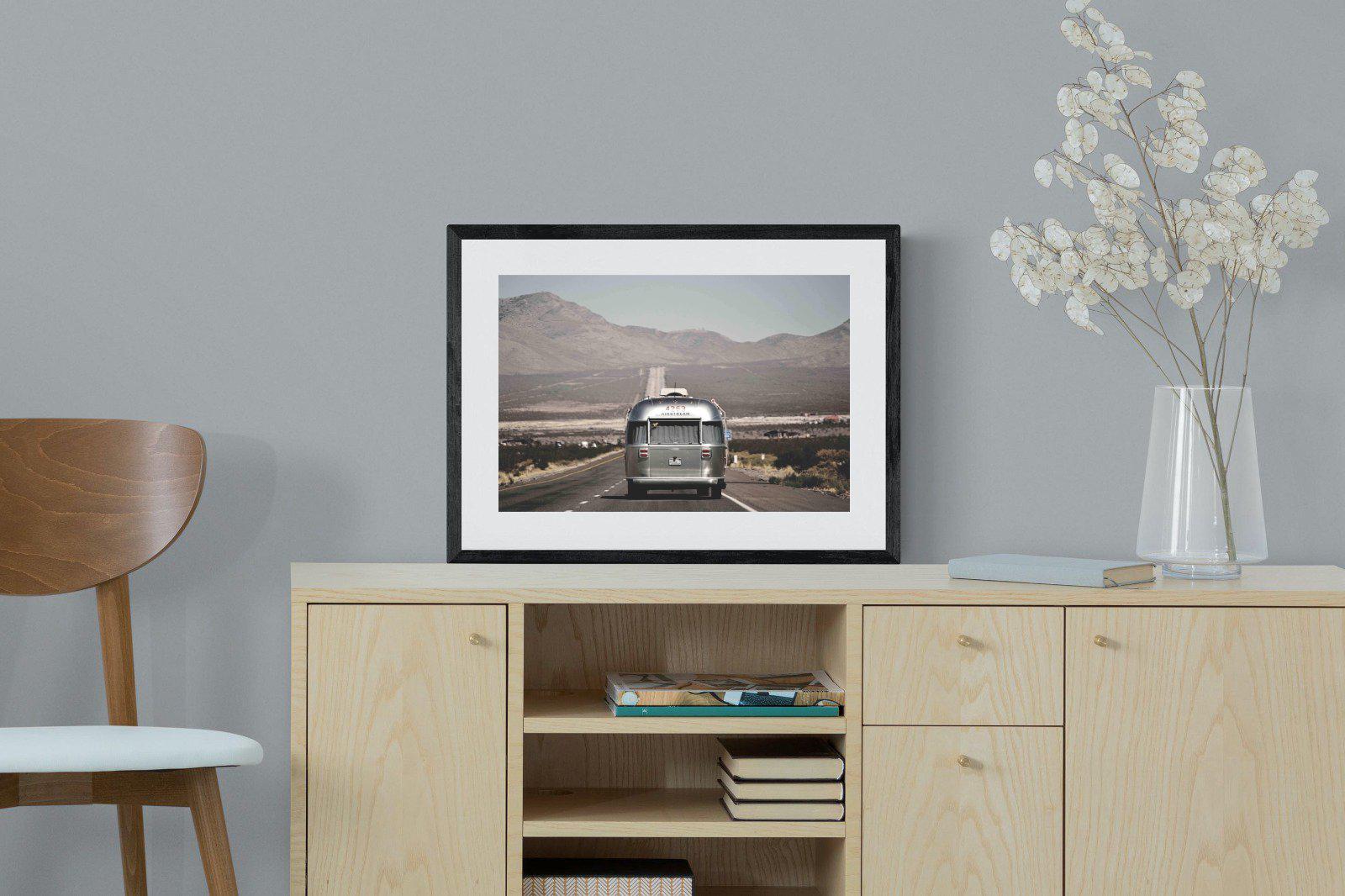 Airstream-Wall_Art-60 x 45cm-Framed Print-Black-Pixalot