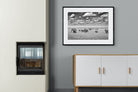 Amboseli Elephant Convoy-Wall_Art-100 x 75cm-Framed Print-Black-Pixalot